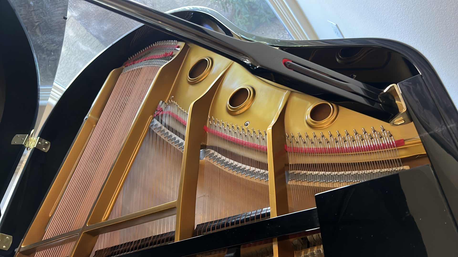 Photo 7 of BLACK HIGH GLOSS "PIANO DISC" PLAYER PIANO SYSTEM W BENCH & PLAYER DISCS  57" x 54" H40"