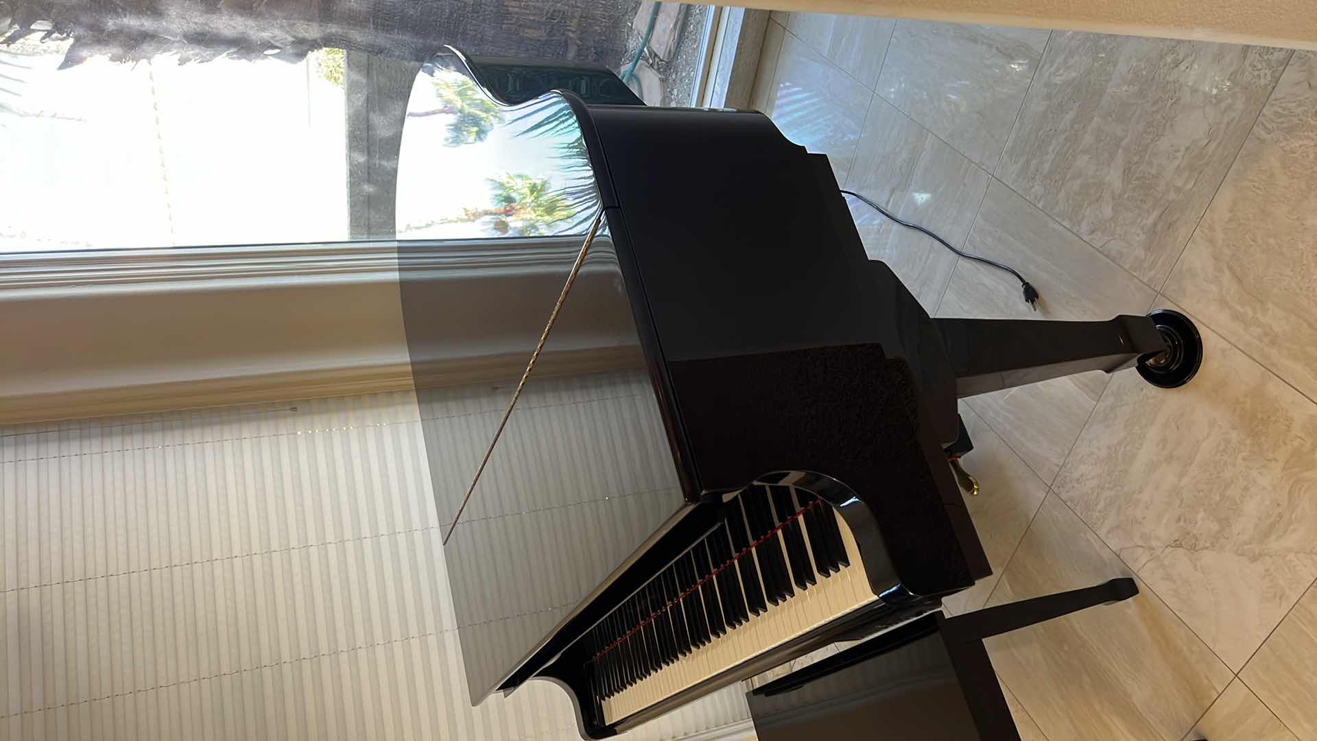 Photo 4 of BLACK HIGH GLOSS "PIANO DISC" PLAYER PIANO SYSTEM W BENCH & PLAYER DISCS  57" x 54" H40"