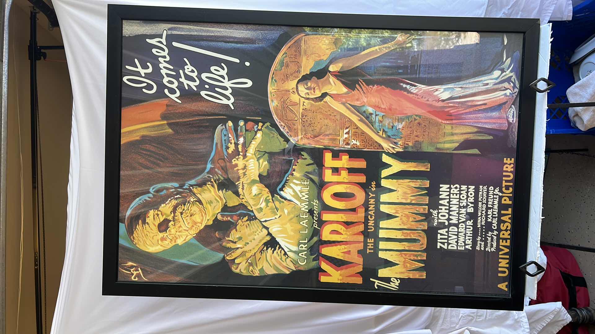 Photo 3 of BLACK FRAMED ZGALLERIE “THE MUMMY” MOVIE POSTER ARTWORK  36” x 24"