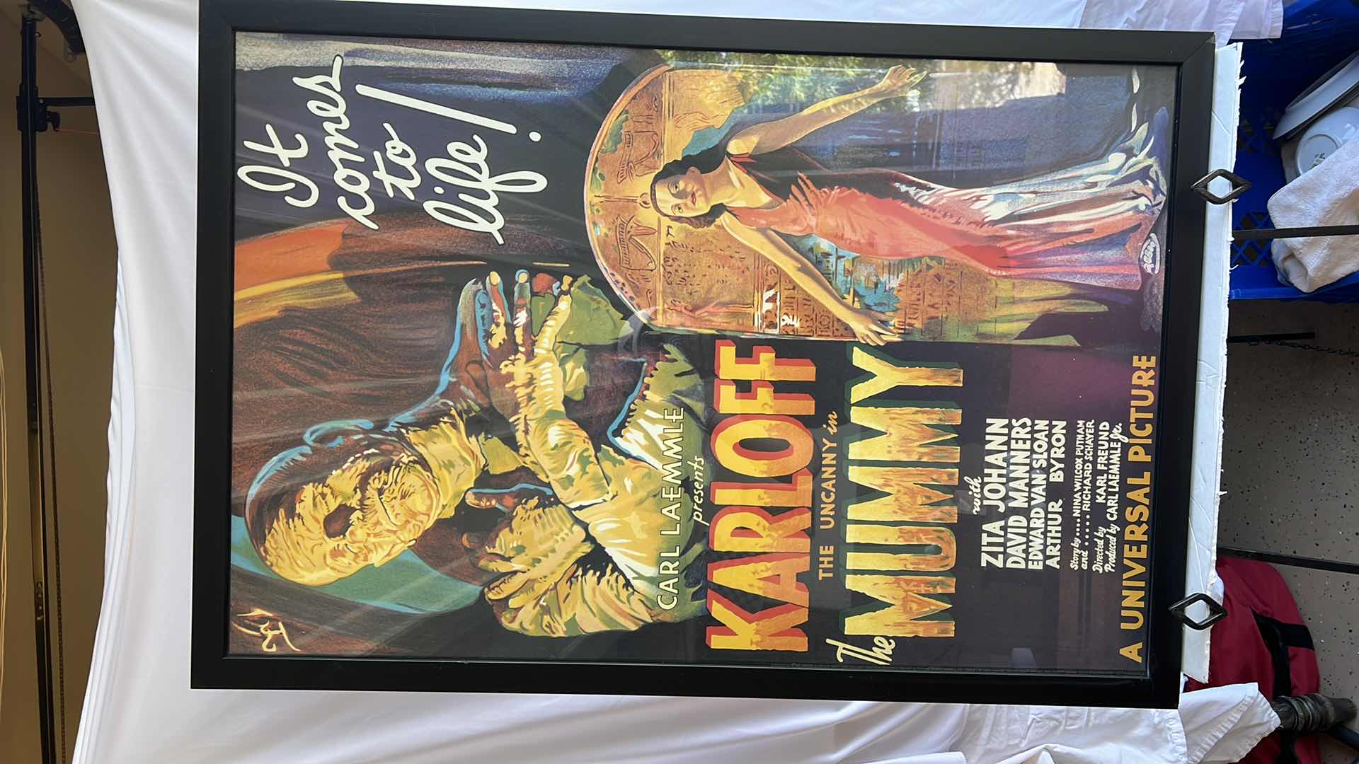 Photo 2 of BLACK FRAMED ZGALLERIE “THE MUMMY” MOVIE POSTER ARTWORK  36” x 24"