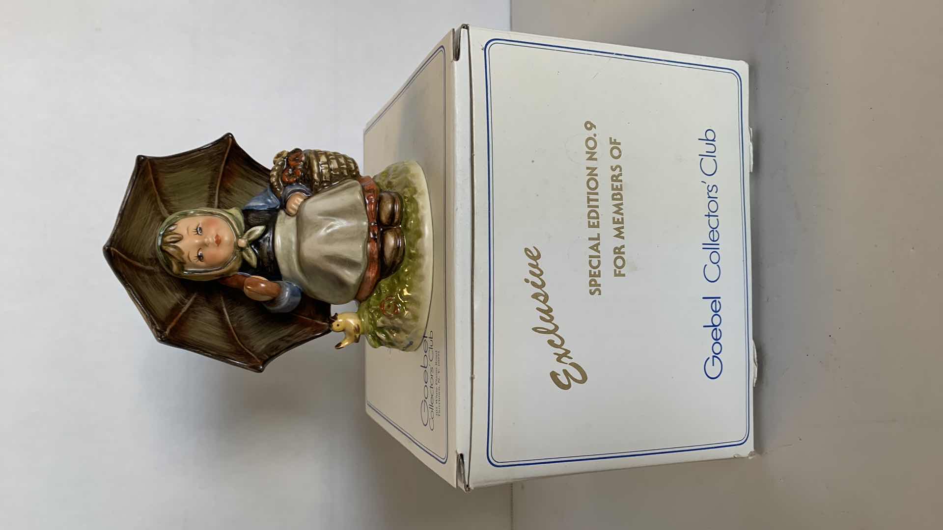 Photo 1 of "VINTAGE  GOEBEL HUMMEL FIGURINE. COLLECTORS CLUB SPECIAL EDITION NUMBER 9. "SMILING THROUGH."