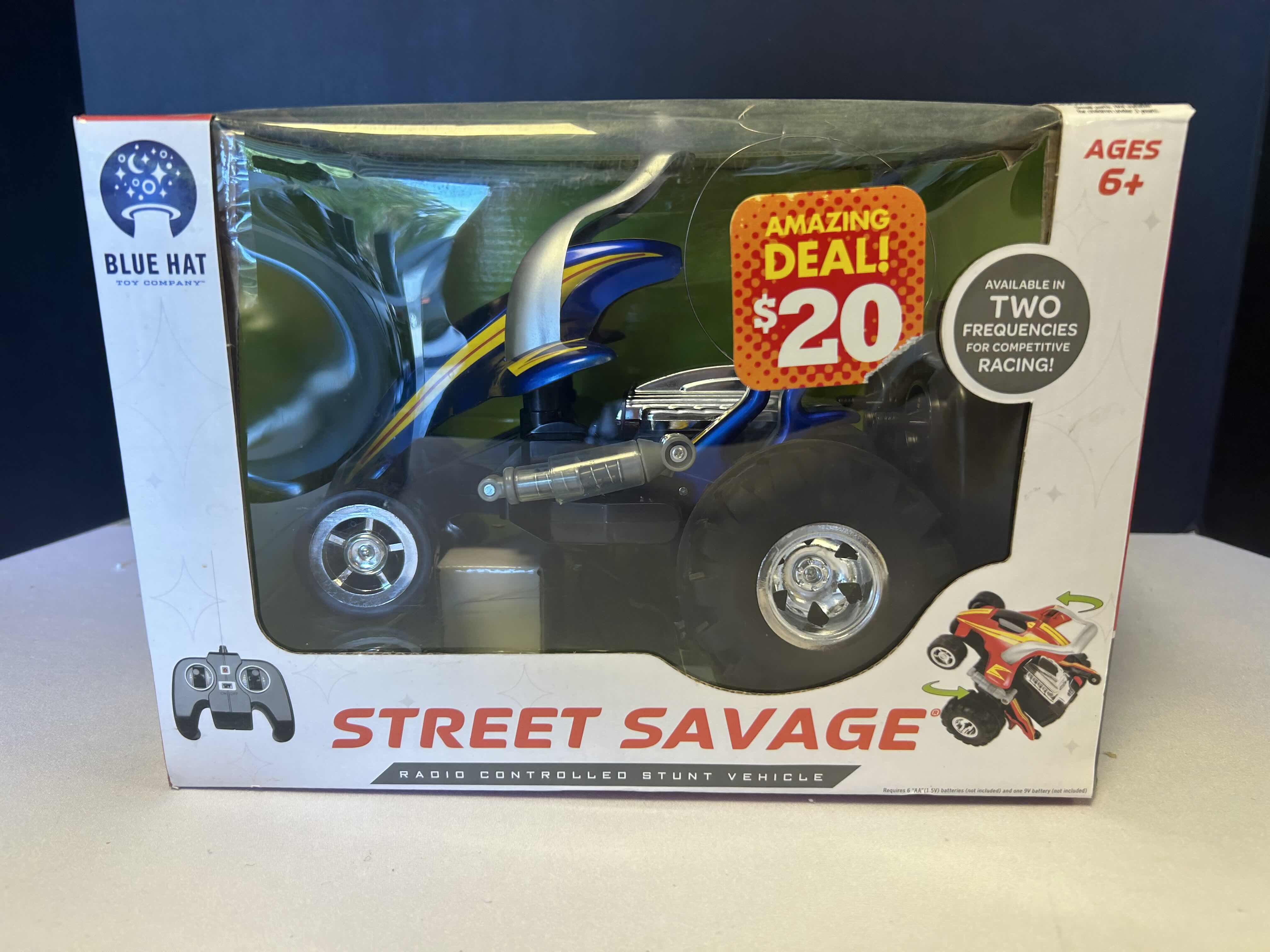 Photo 1 of BLUE HAT STREET SAVAGE R/C STUNT VEHICLE RADIO CONTROLLED CYCLE  REMOTE CAR