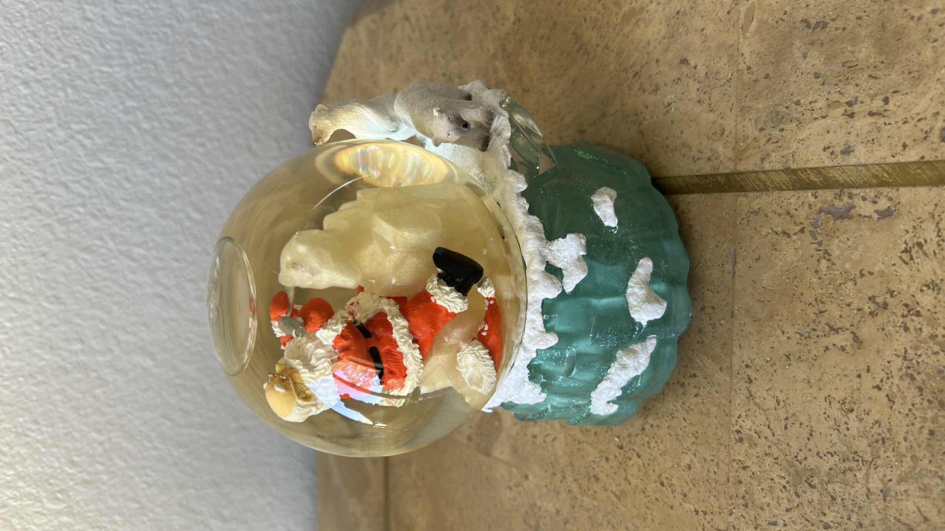 Photo 1 of 2-CHRISTMAS SNOWMAN SANTA SNOW GLOBE