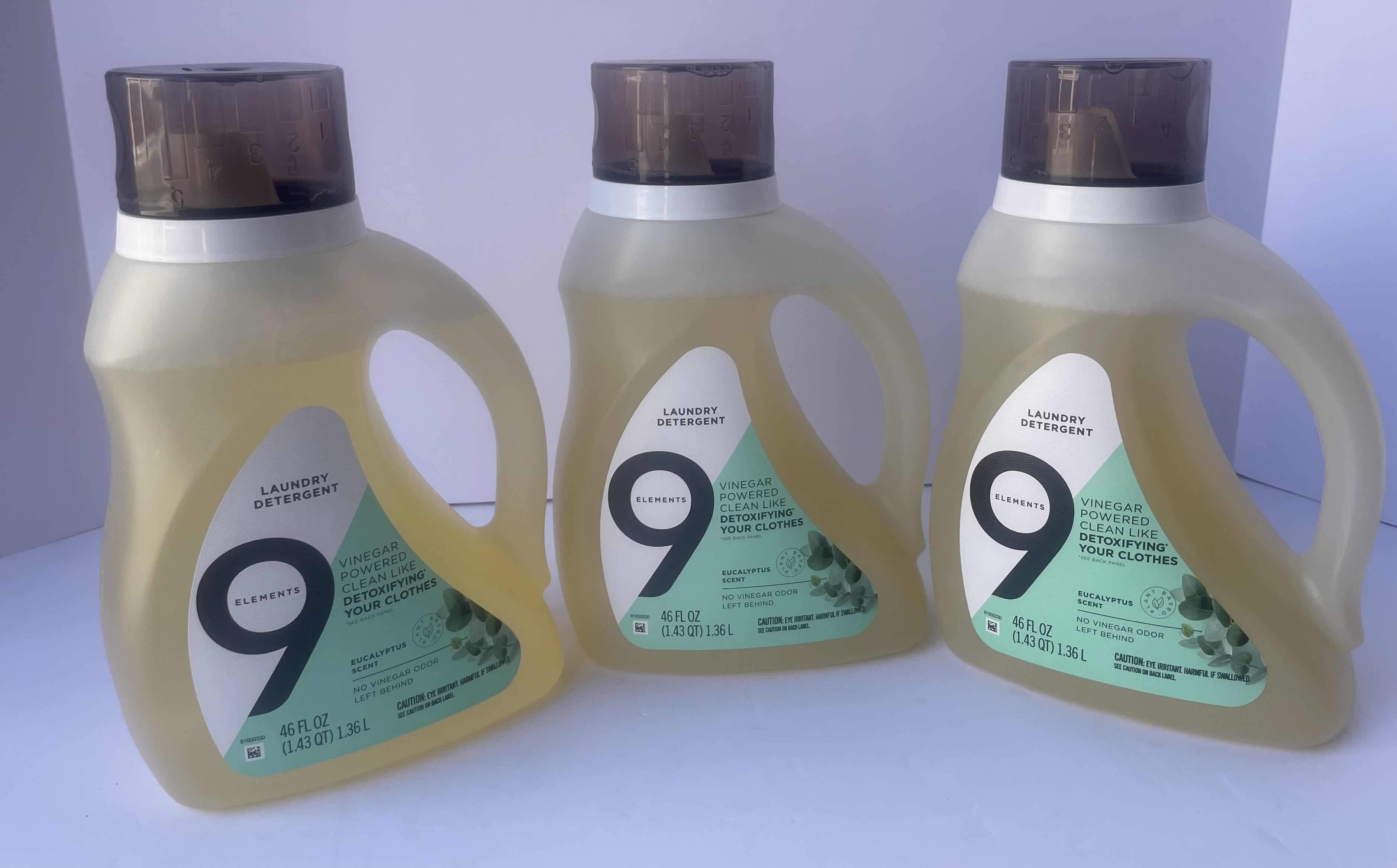 Photo 1 of 9 ELEMENTS LAUNDRY DETERGENT EUCALYPTUS SCENT 46 FL OZ. (3)