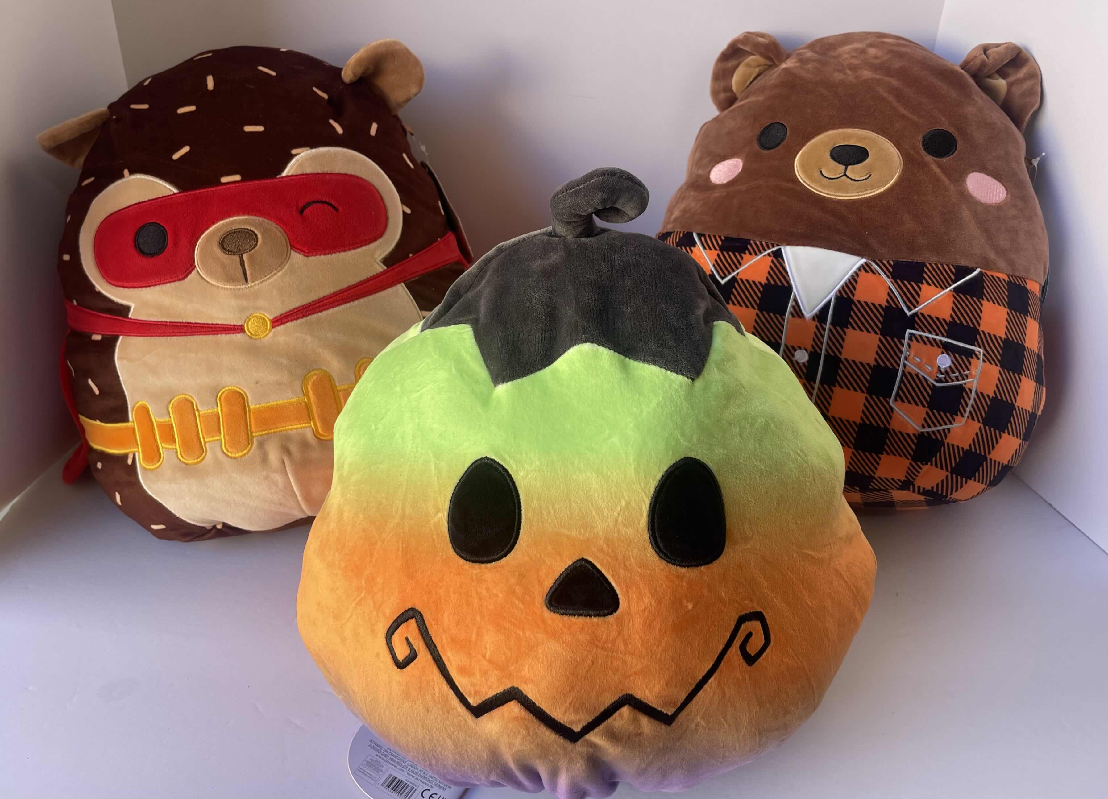 Photo 2 of NWT HALLOWEEN SQUISHMALLOWS (3) - VLAD H12”,  HANS H12” & OMAR H12” 
