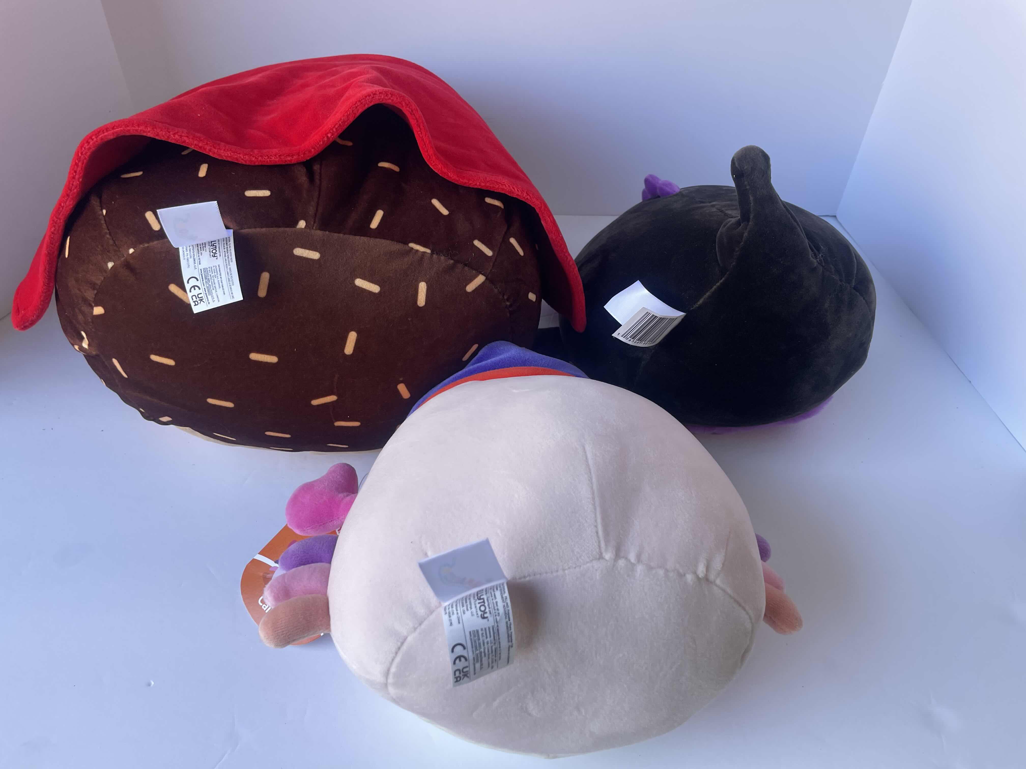 Photo 2 of HALLOWEEN SQUISHMALLOWS (3) - CAILEY H8”,  DENT H8” & HANS H12” NWT