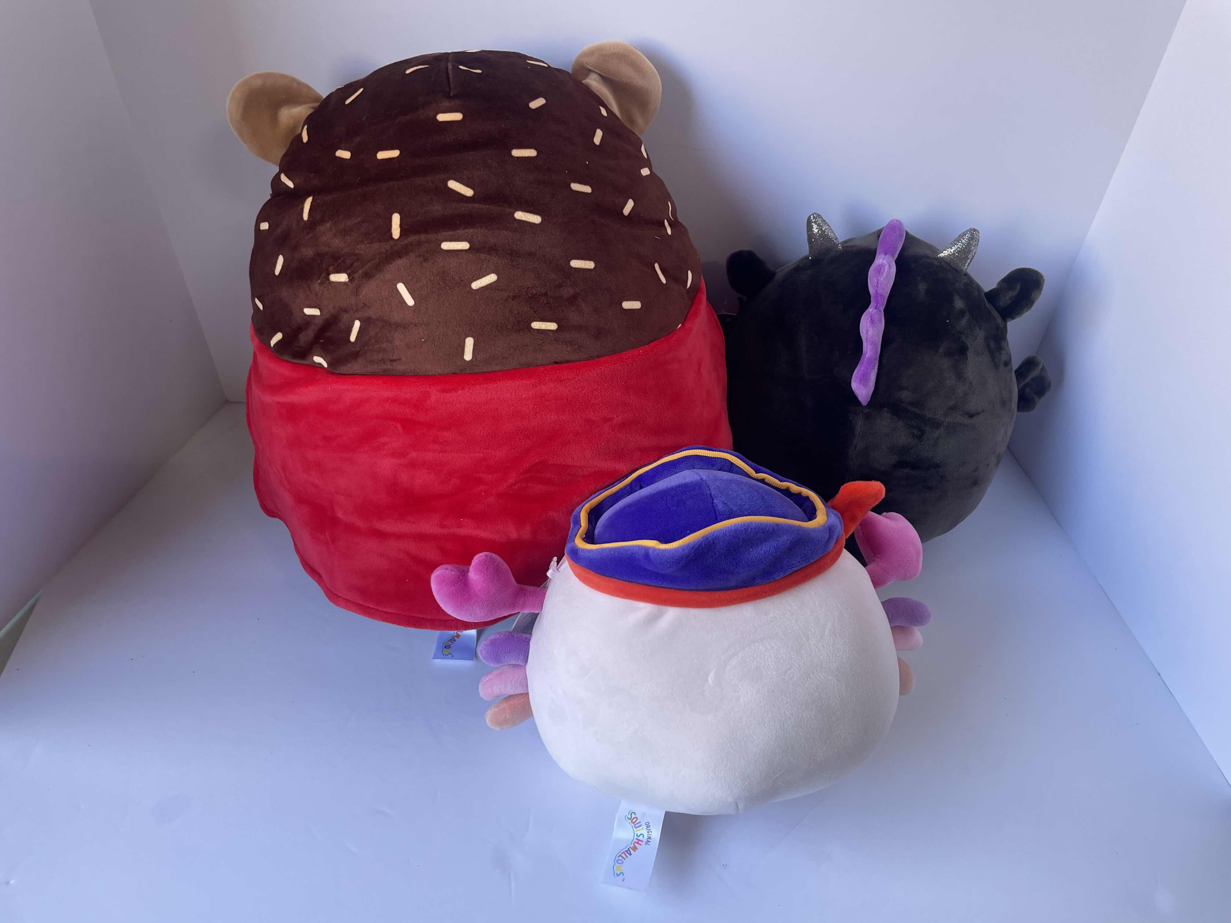 Photo 3 of HALLOWEEN SQUISHMALLOWS (3) - CAILEY H8”,  DENT H8” & HANS H12” NWT