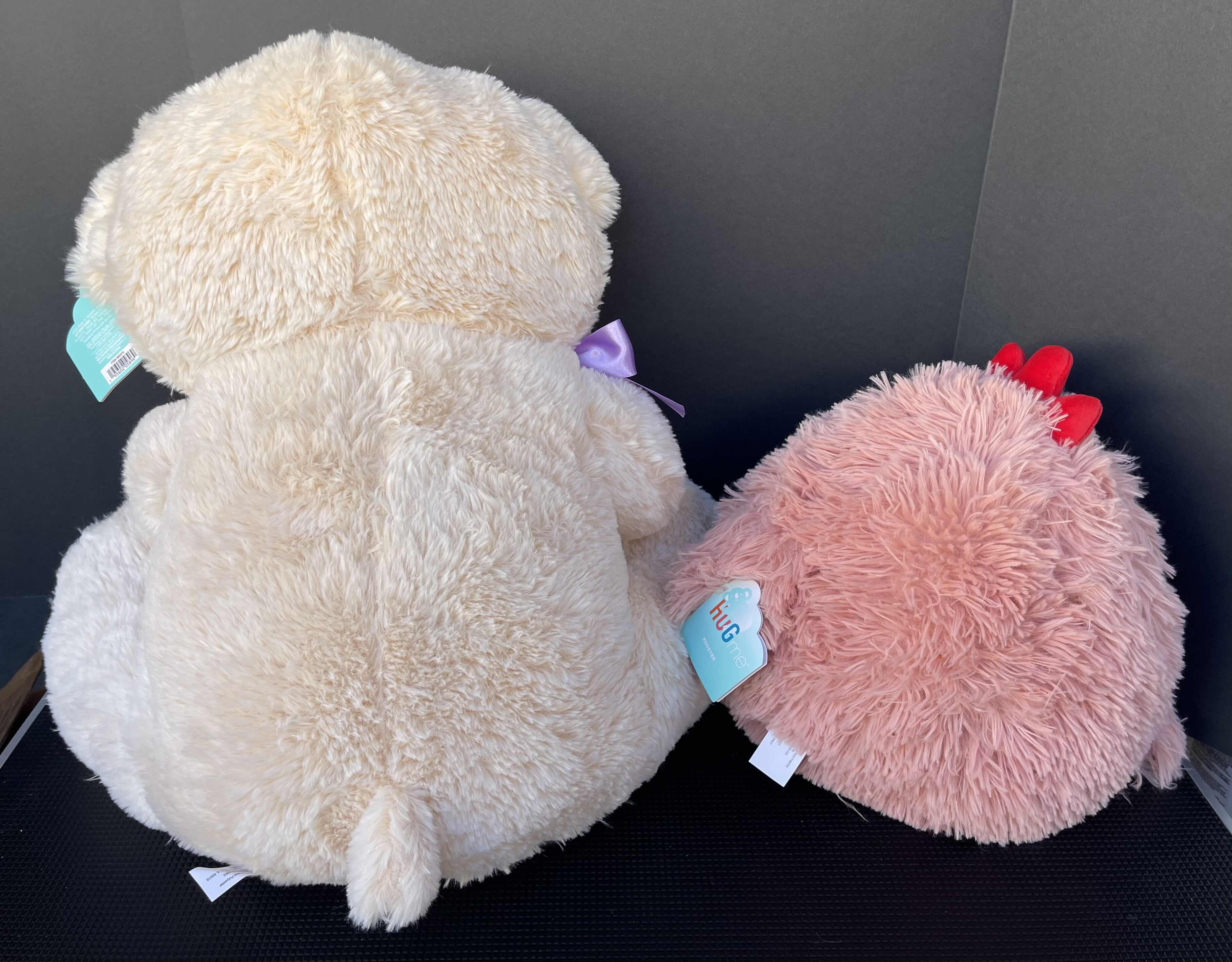 Photo 4 of NWT HUG ME PLUSH - JUMBO BEAR WITH HEART H22” & ROOSTER H14” 