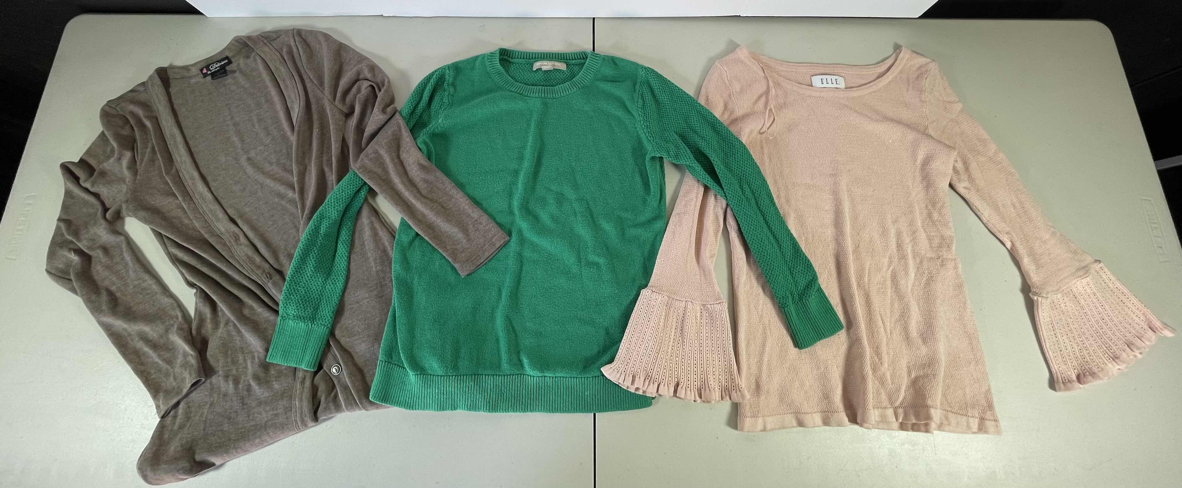 Photo 1 of LONG SLEEVE WOMENS TOPS (3) SIZES SMALL & X-SMALL