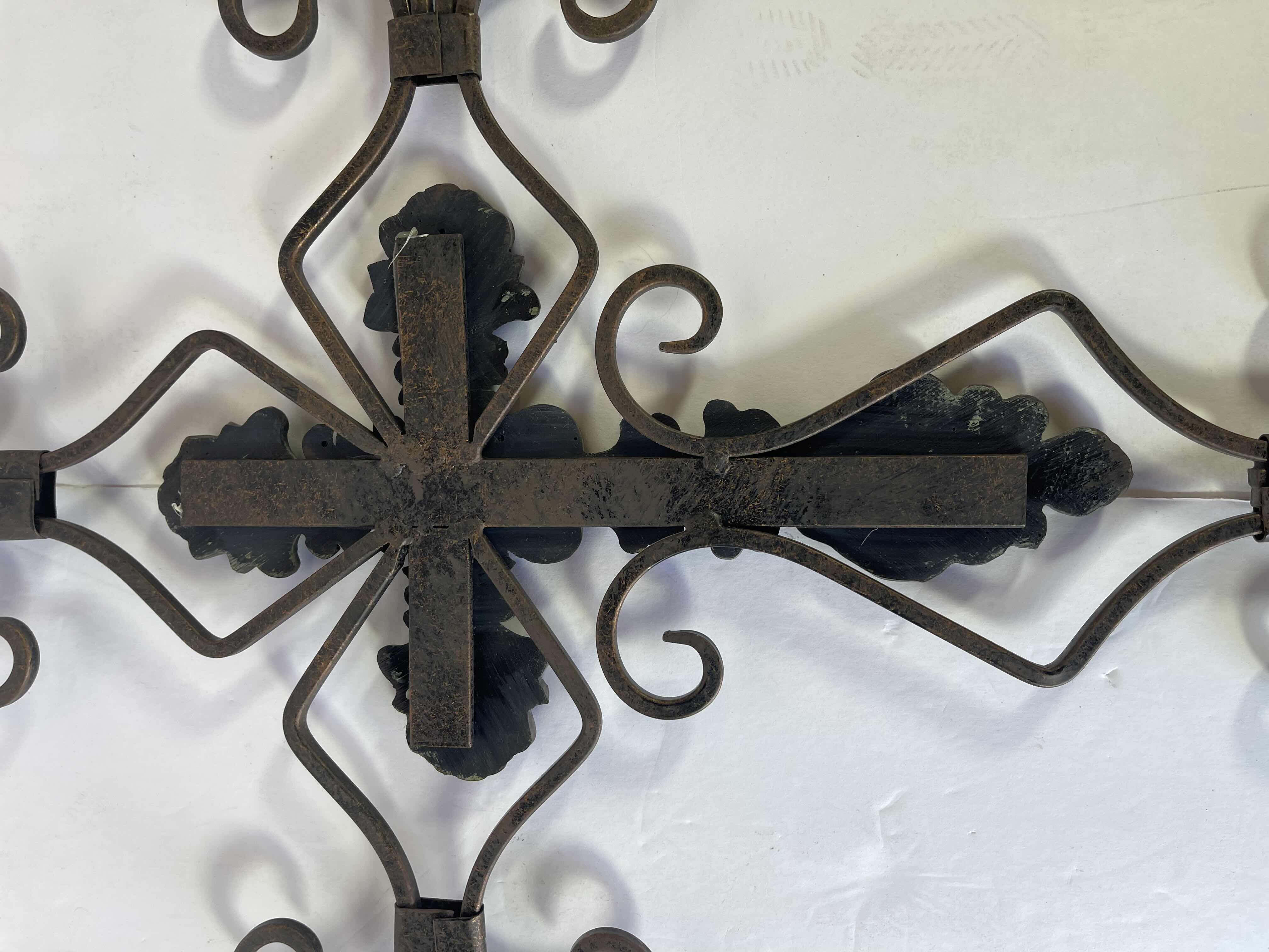 Photo 4 of METAL CROSS WALL HANG HOME DECOR 24” X H28”