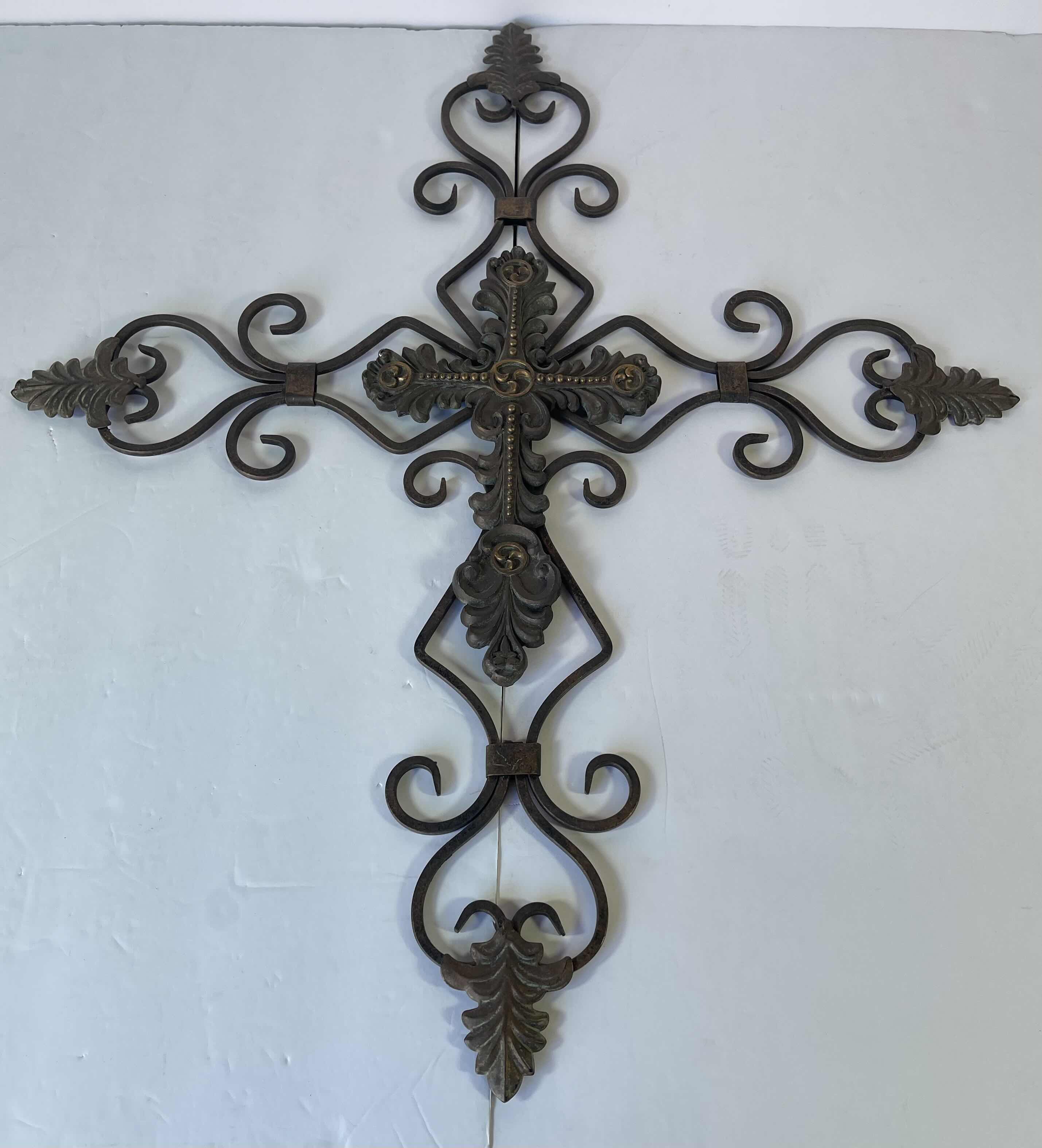 Photo 1 of METAL CROSS WALL HANG HOME DECOR 24” X H28”