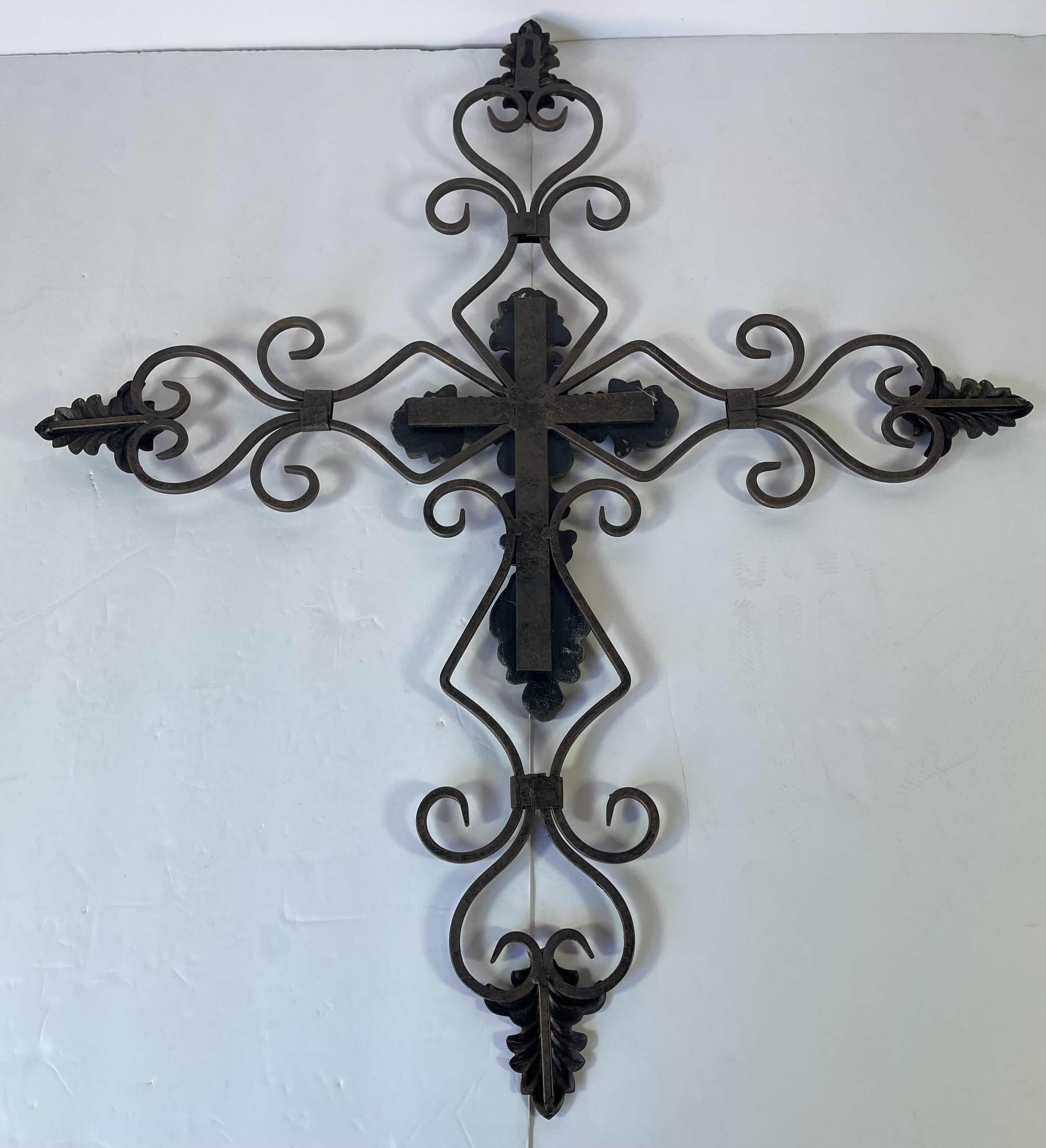 Photo 3 of METAL CROSS WALL HANG HOME DECOR 24” X H28”