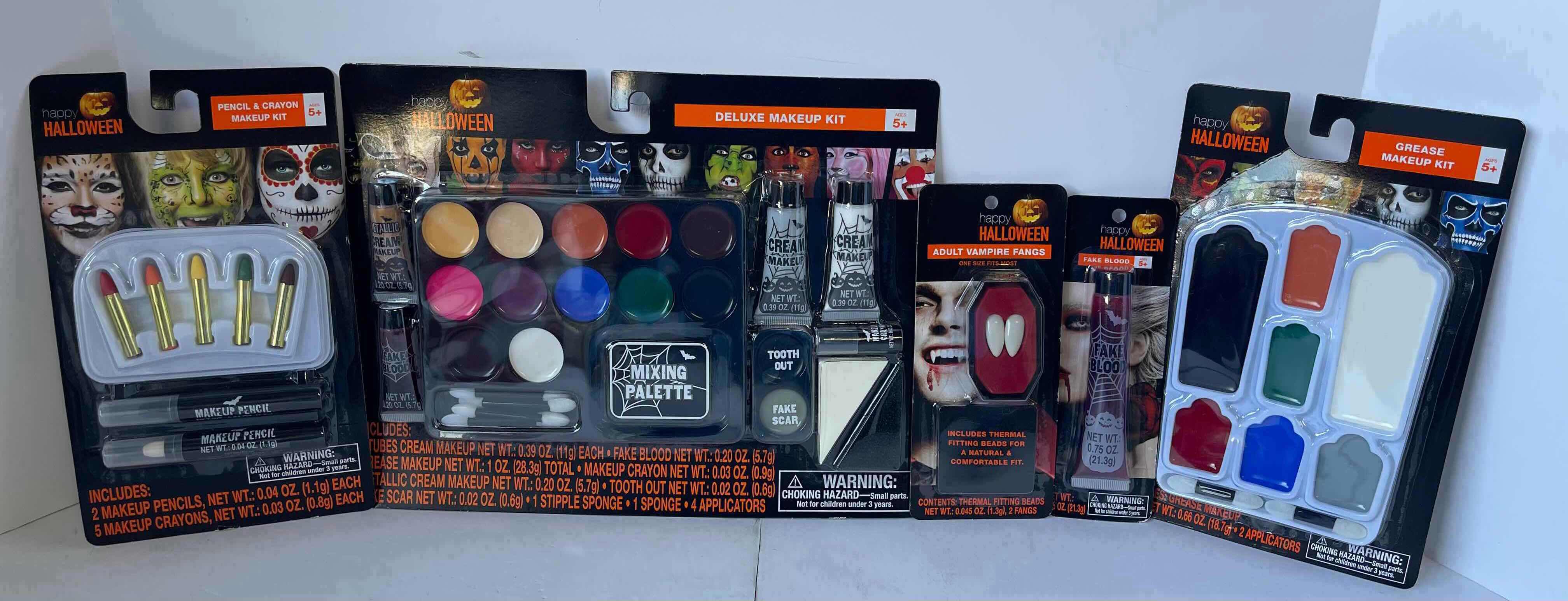 Photo 1 of HALLOWEEN ASSORTED COSTUME MAKE UP KITS (5)