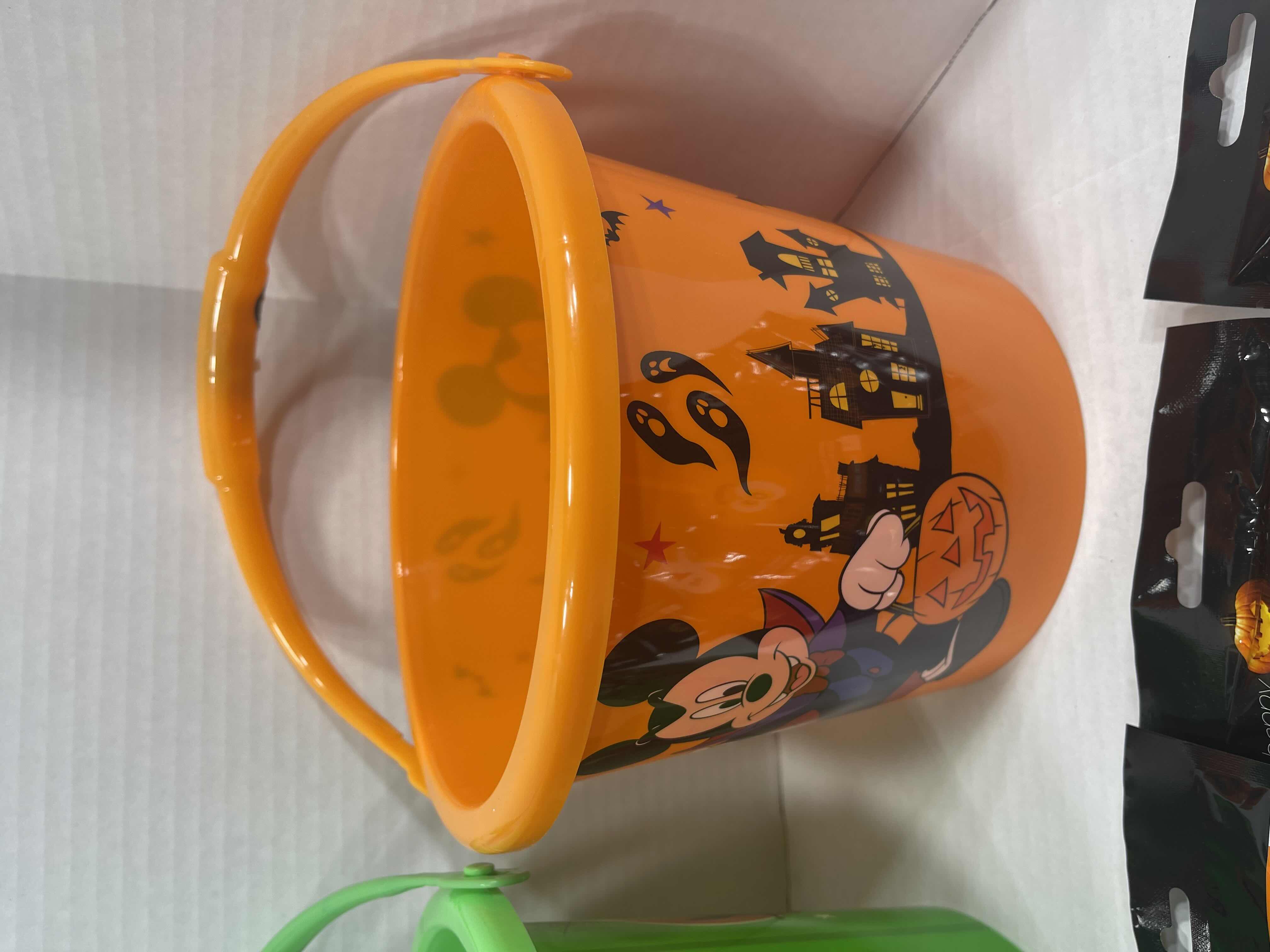 Photo 4 of DISNEY THEMED 7” LIGHT-UP HANDLE TRICK OR TREAT PAILS (3), GLOW NECKLACES (3), GLOW CHARACTER WANDS (3) & GLOW PENDANTS MSRP $70