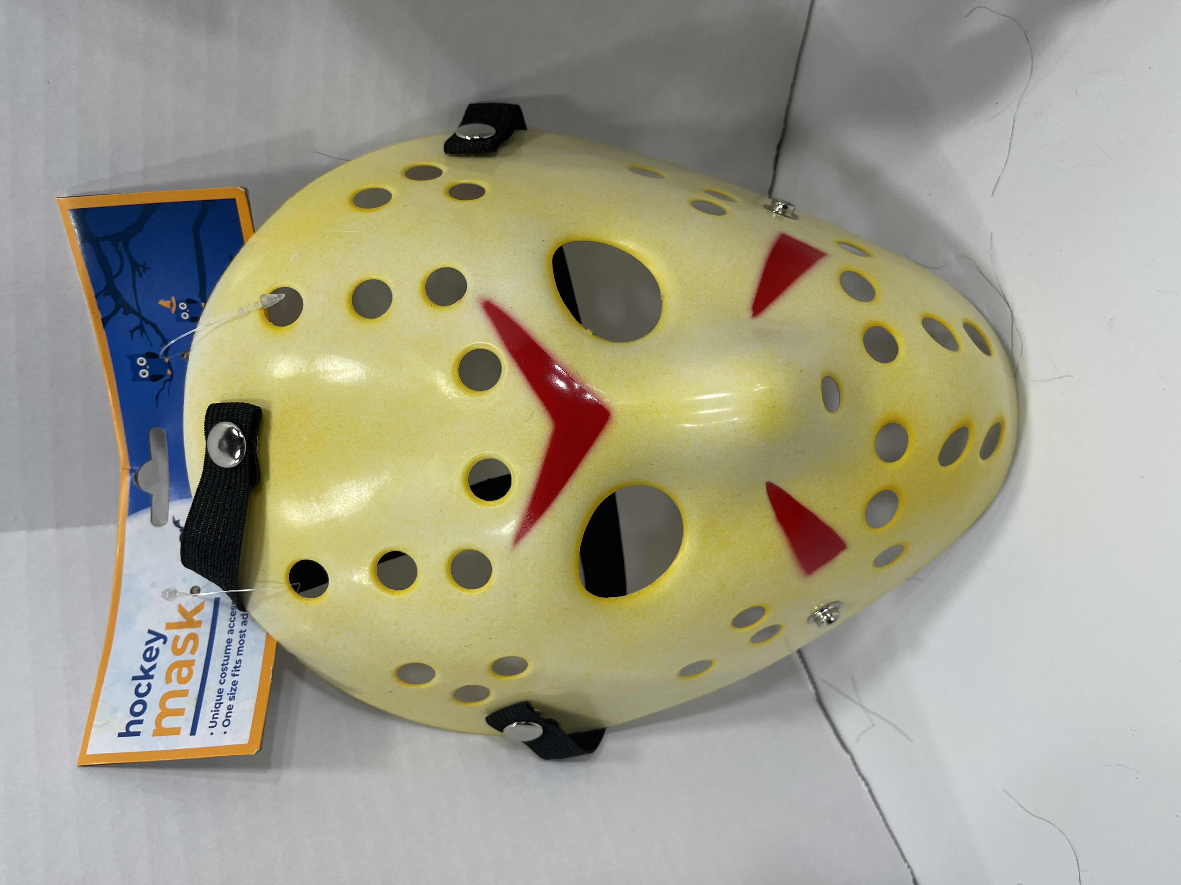 Photo 2 of ADULT ONE SIZE FITS MOST HALLOWEEN PLASTIC MASKS (3) TALLEST MEASURES 11” MSRP $30