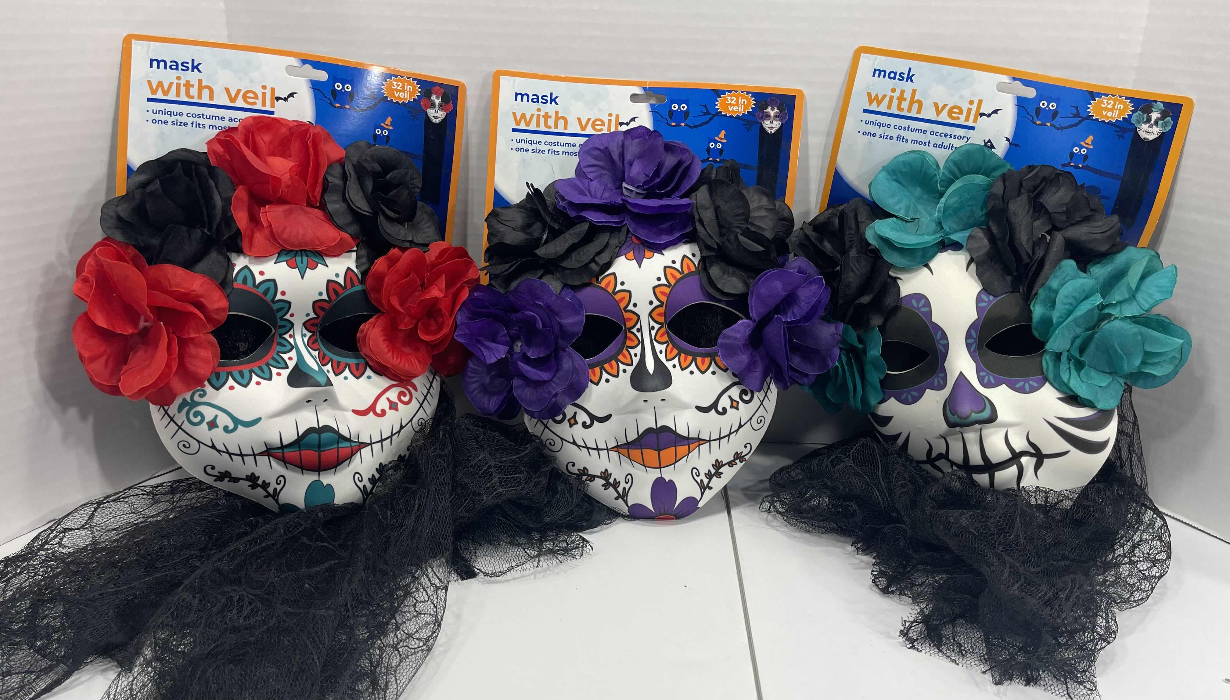 Photo 1 of FLOWER MASK WITH 31” VEIL (3) MSRP $45