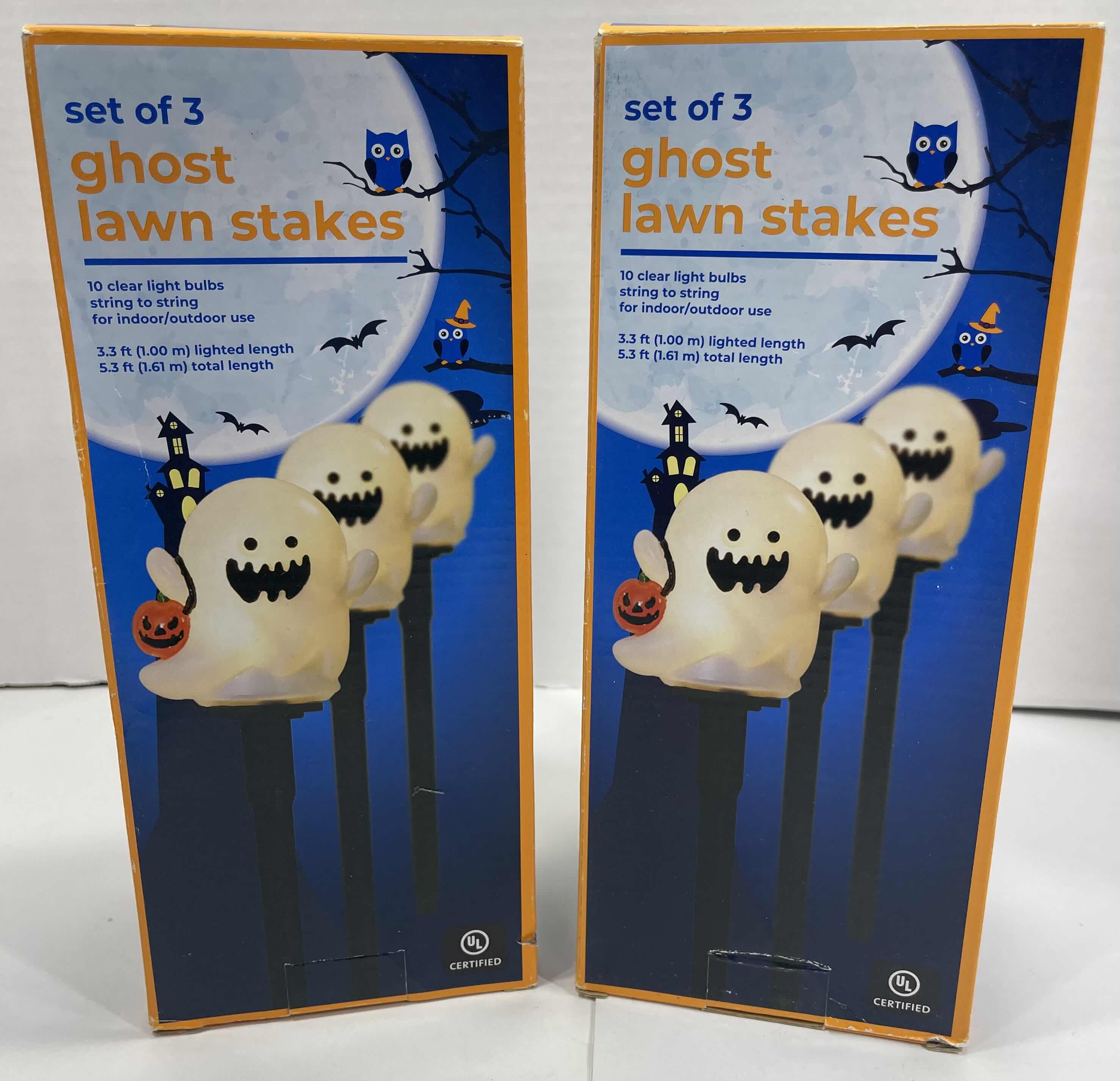 Photo 1 of GHOST LAWN STAKES SET OF 3 (2) MSRP $50