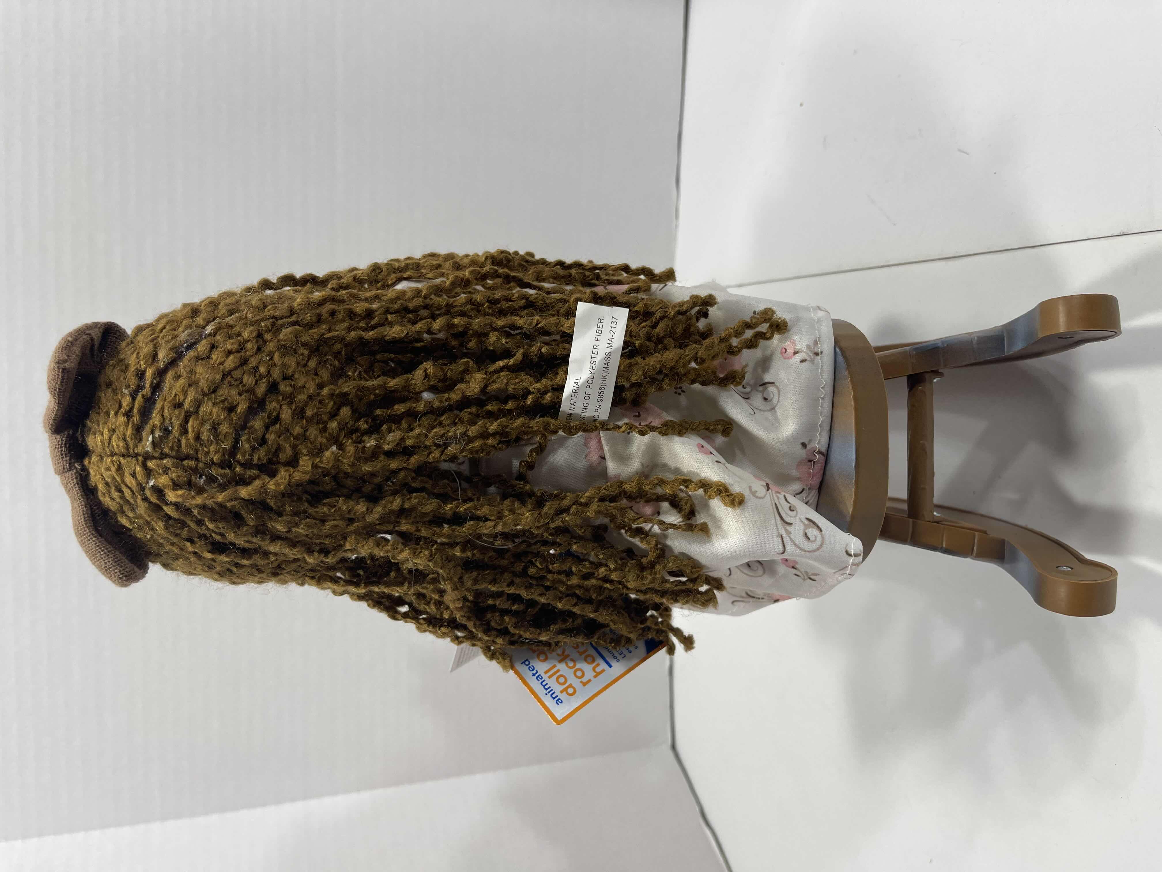 Photo 3 of ANIMATED DOLL ON ROCKING HORSE 14” LONG HAIR - SOUND ACTIVATED LED ILLUMINATION NET MSRP $40