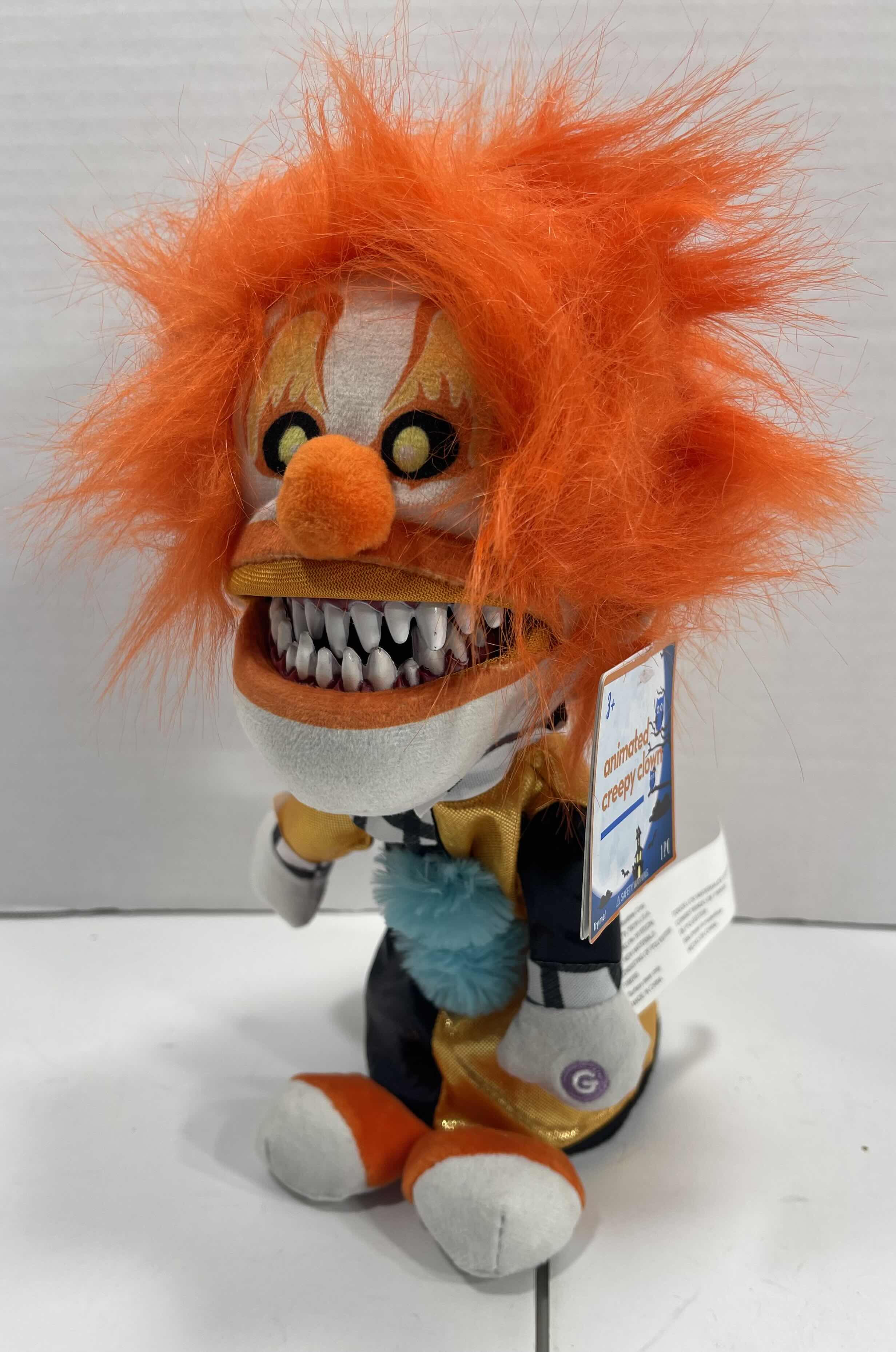 Photo 1 of ANIMATED CREEPY CLOWN H11” - LIGHT UP WITH MOVEMENT & CREEPY LAUGHING MSRP $40