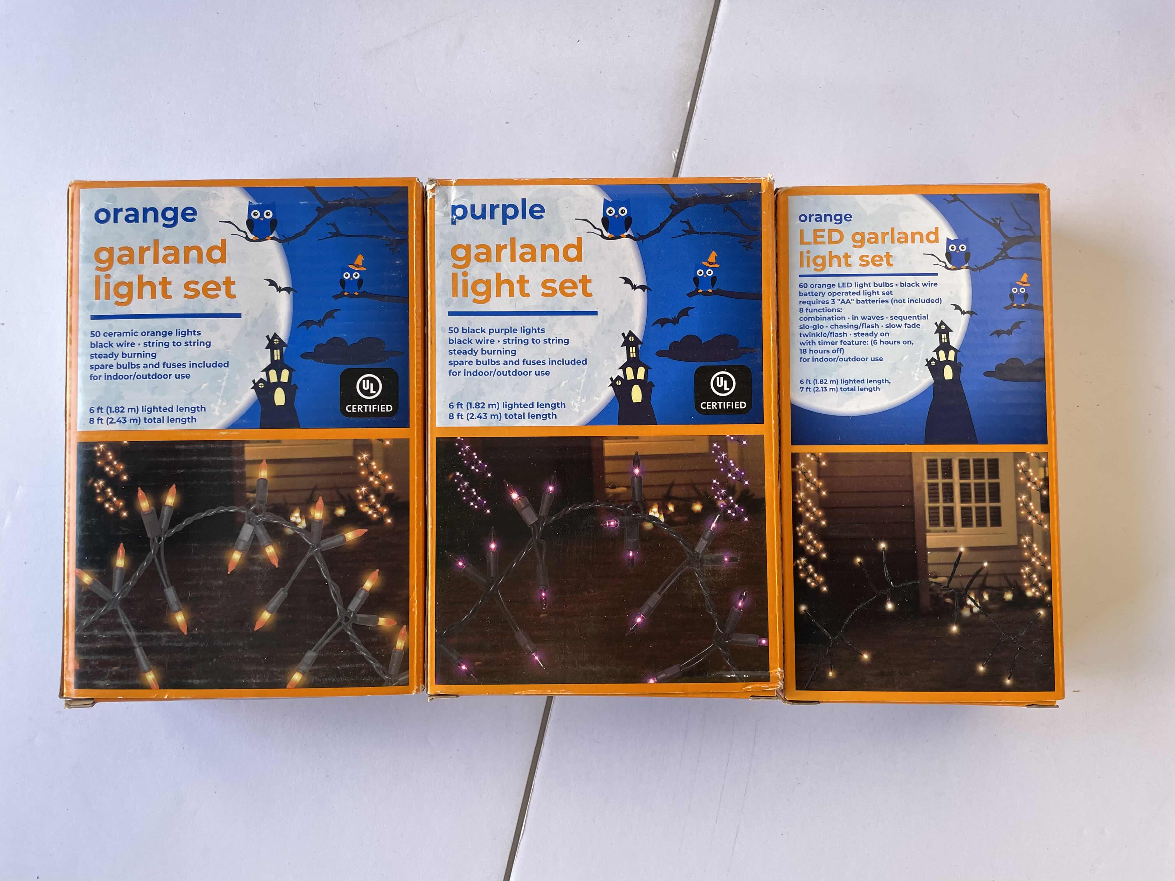 Photo 6 of HALLOWEEN MULTICOLOR MINI LIGHTS AND LED GARLAND LIGHTS LOT (12 BOXES) MSRP $79.99