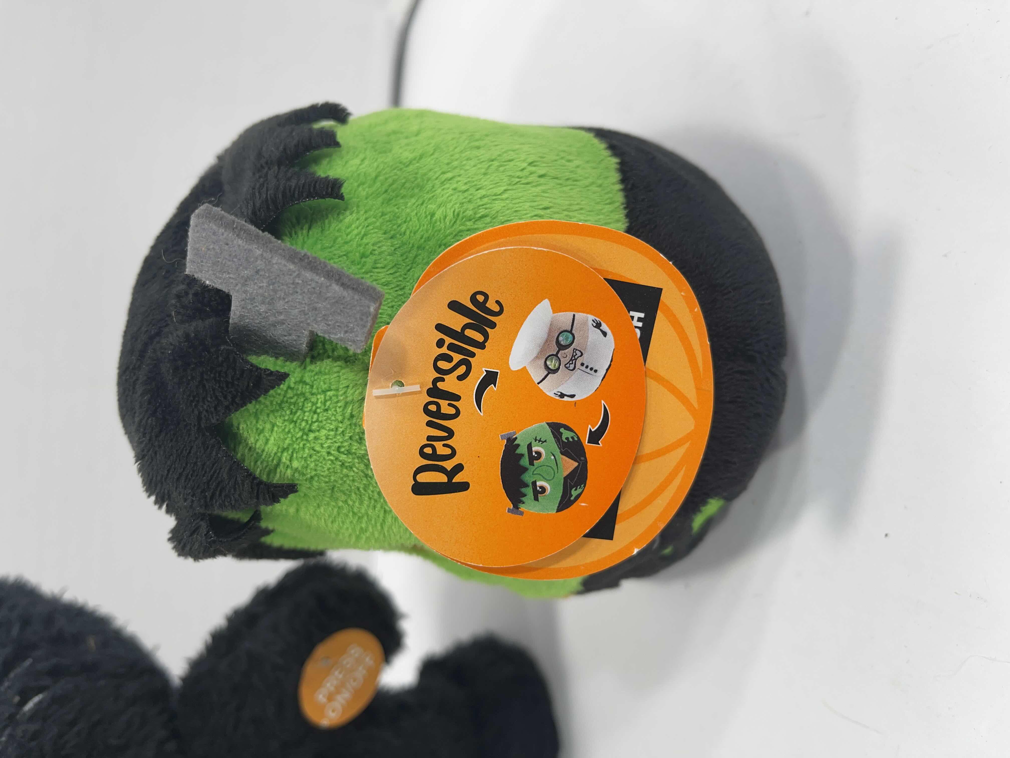 Photo 2 of HALLOWEEN SINGING WALKING PLUSH H8.5” & FRANKENSTEIN/SCIENTIST REVERSIBLE PLUSH H5” (2) MSRP $40