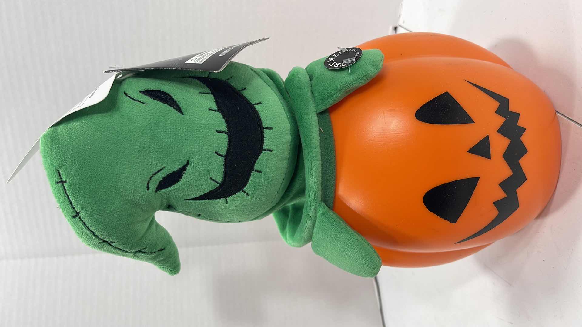 Photo 1 of DISNEY THE NIGHTMARE BEFORE CHRISTMAS ANIMATED PLUSH OOGIE H14” PUMPKIN MSRP $45