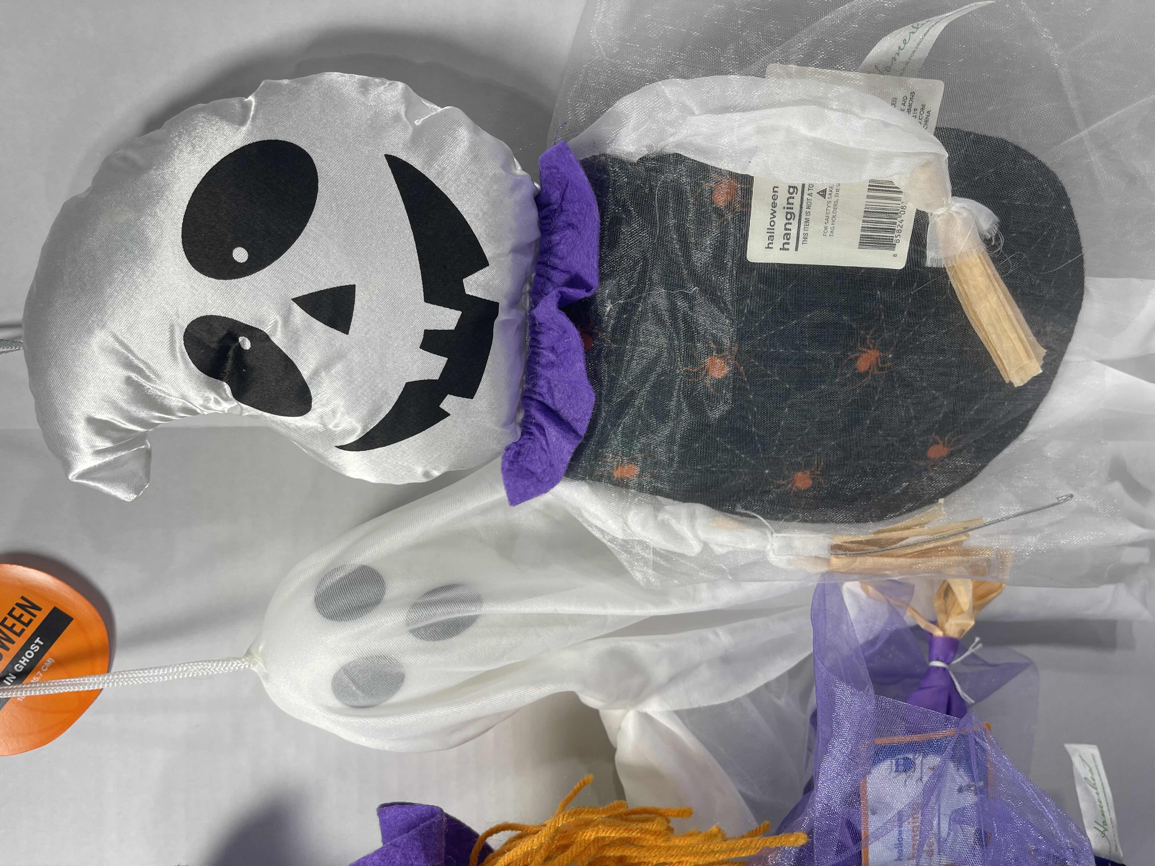 Photo 4 of HALLOWEEN HANGING DECORATIONS LOT (11 ITEMS) - GHOSTS & WITCHES NWT MSRP $80