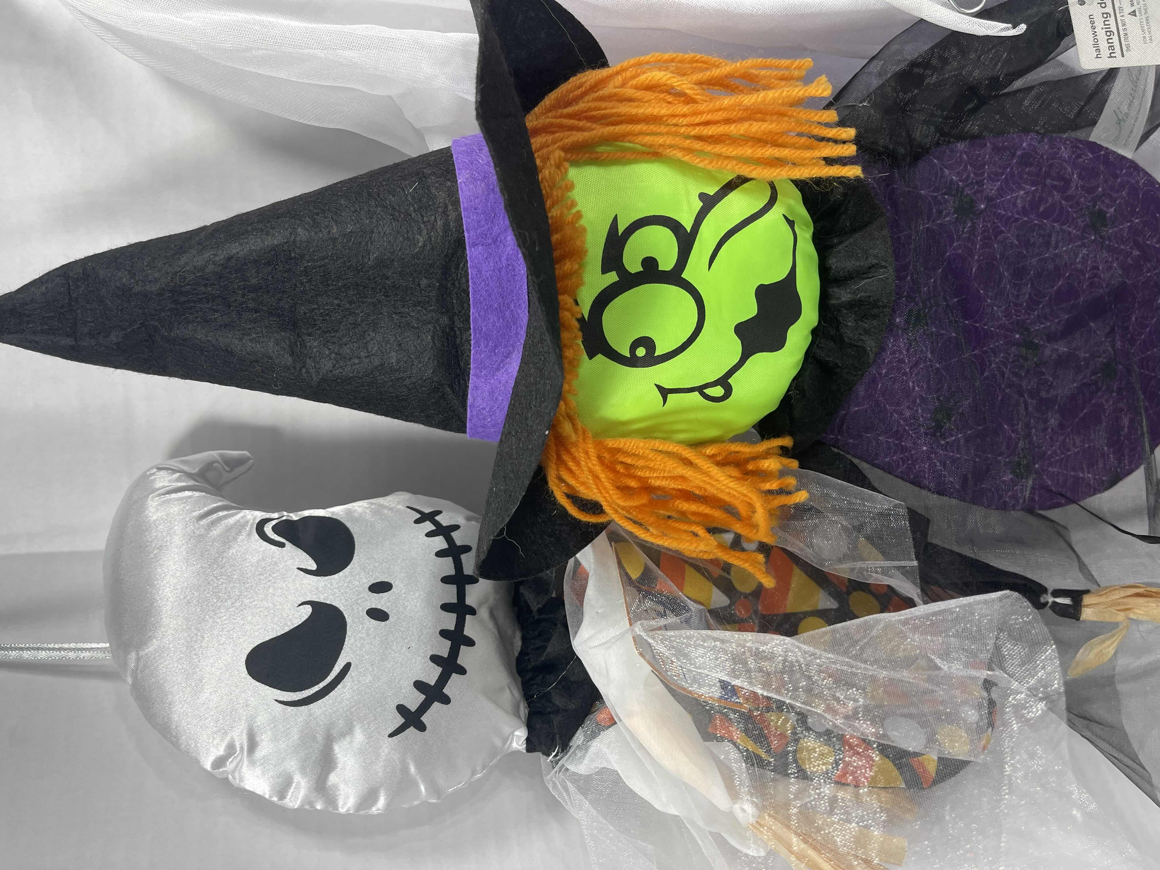 Photo 2 of HALLOWEEN HANGING DECORATIONS LOT (11 ITEMS) - GHOSTS & WITCHES NWT MSRP $80