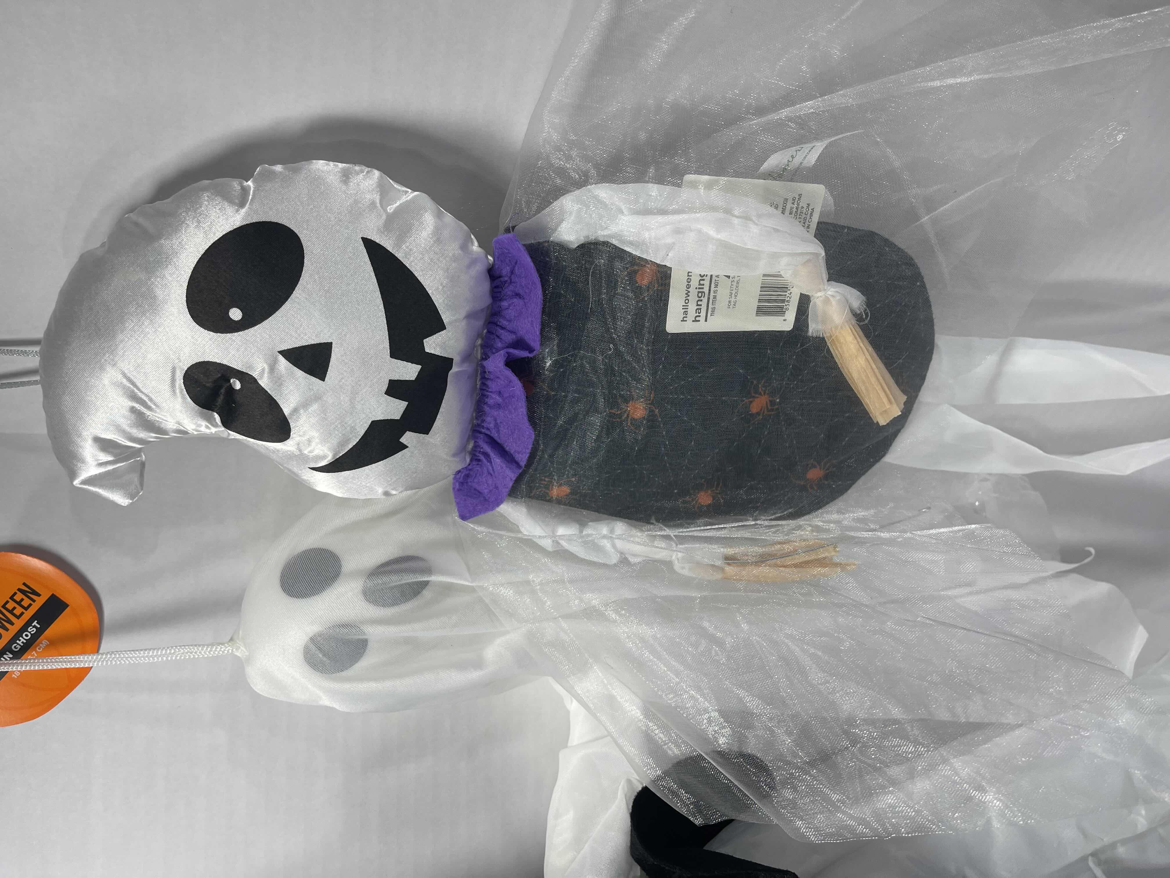 Photo 5 of HALLOWEEN HANGING DECORATIONS LOT (11 ITEMS) - TALK BACK HANGING FIGURE, GHOSTS & WITCHES NWT MSRP $100