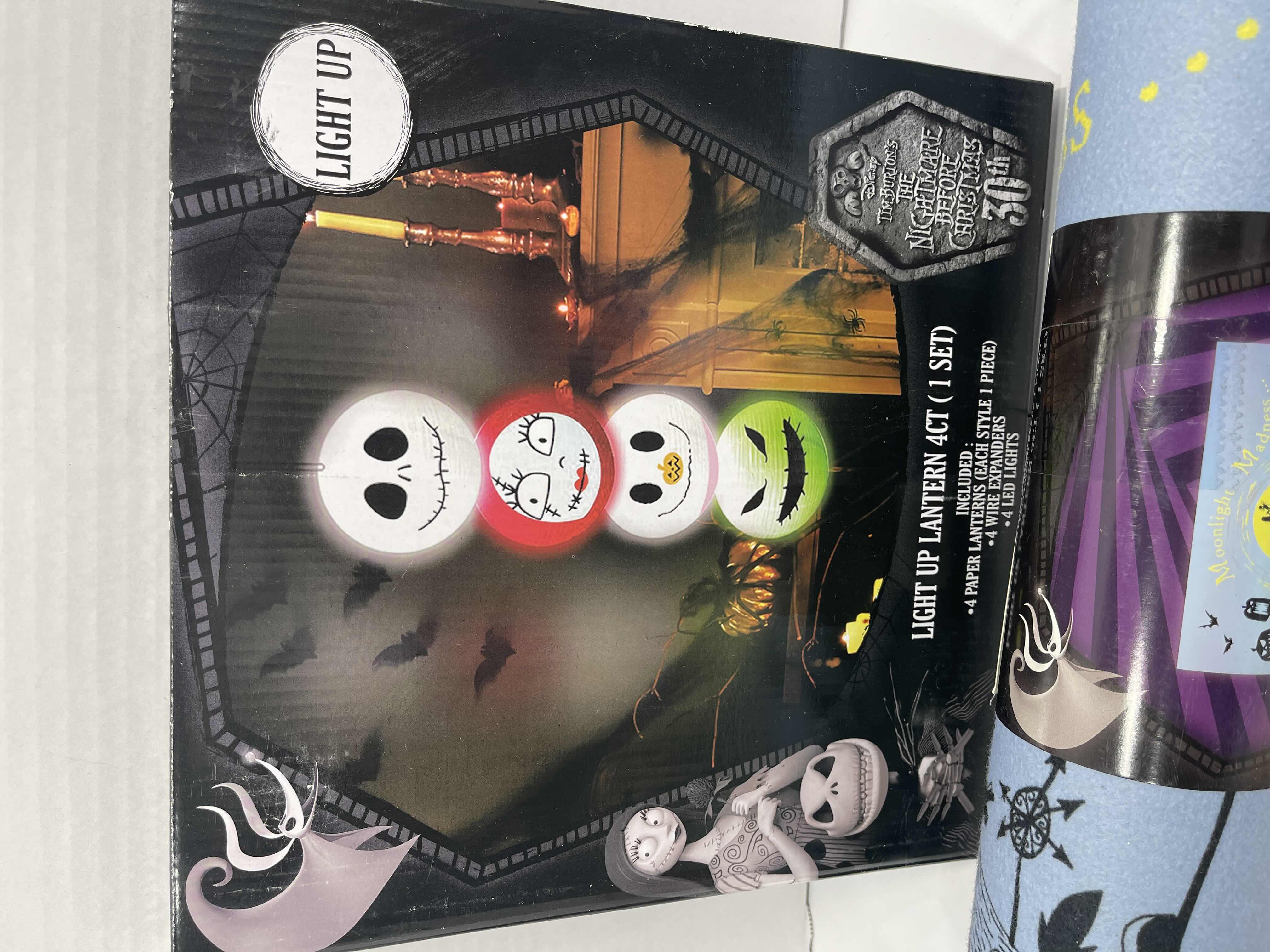 Photo 5 of DISNEY NIGHTMARE BEFORE CHRISTMAS THEMED HOME DECOR ITEMS & LED LIGHT SET(2) - (SEE NOTES) MSRP $75