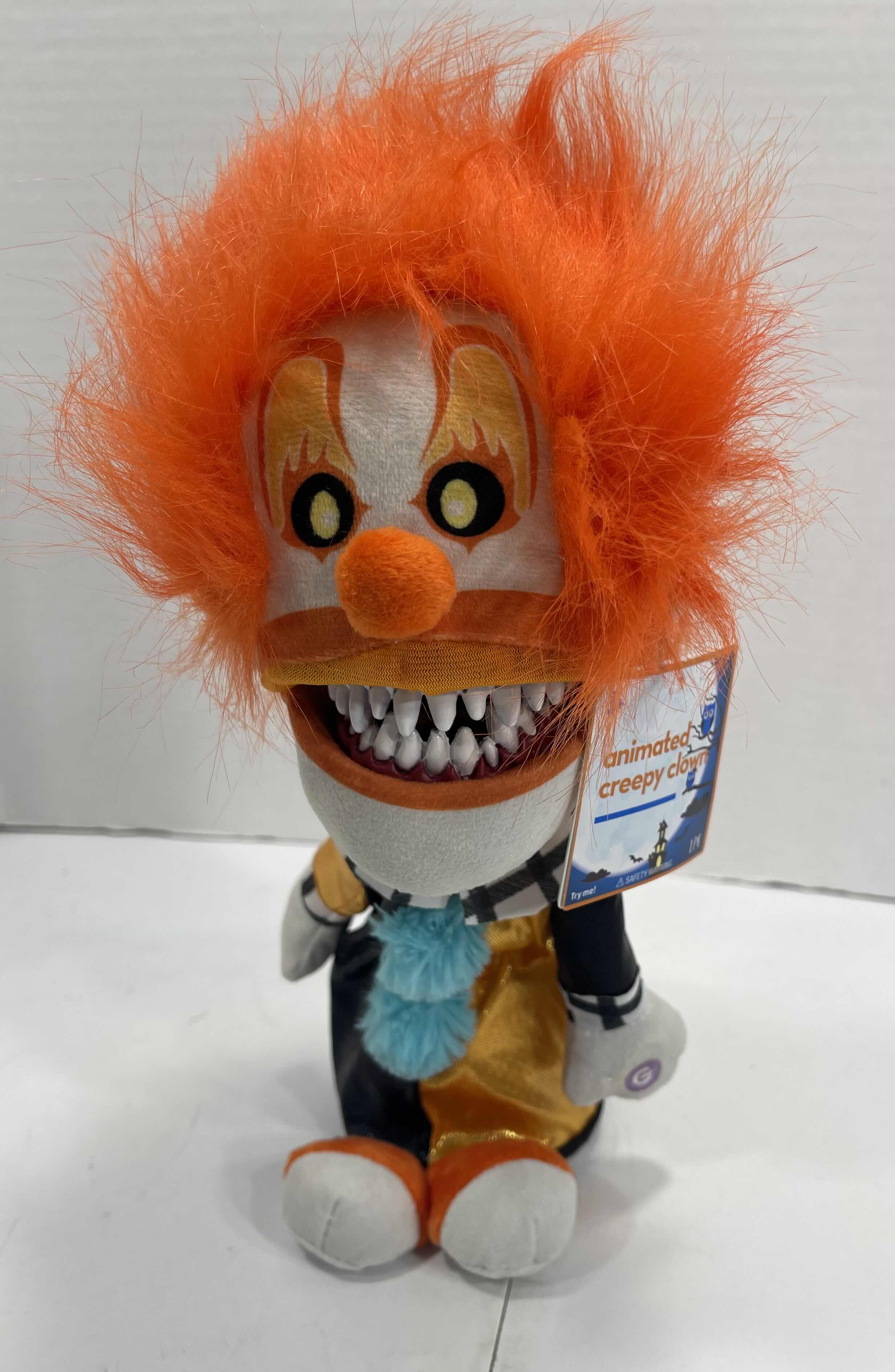 Photo 1 of ANIMATED CREEPY CLOWN H12” NWT MSRP $40