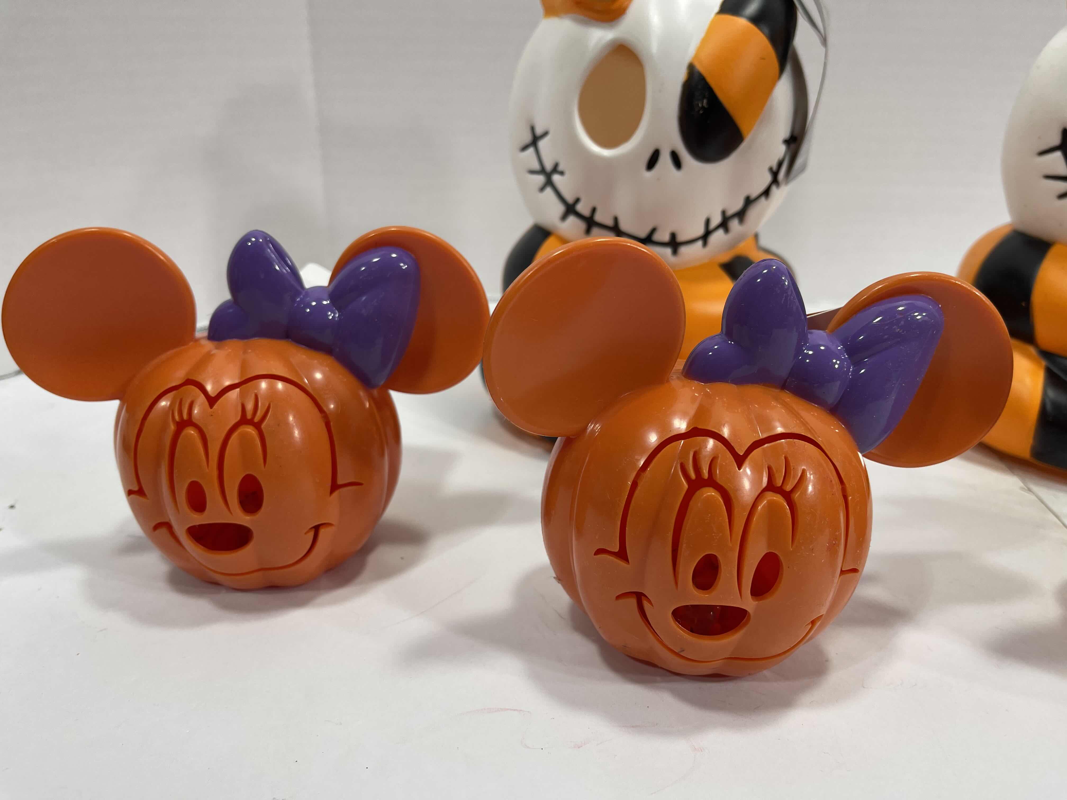 Photo 3 of DISNEY HALLOWEEN LIGHT-UPS (8) - JACK WITH SNAKE H8” (2), MINI JACK HEAD (2), MINI MICKEY (1) & MINI MINNIE (3) MSRP $70