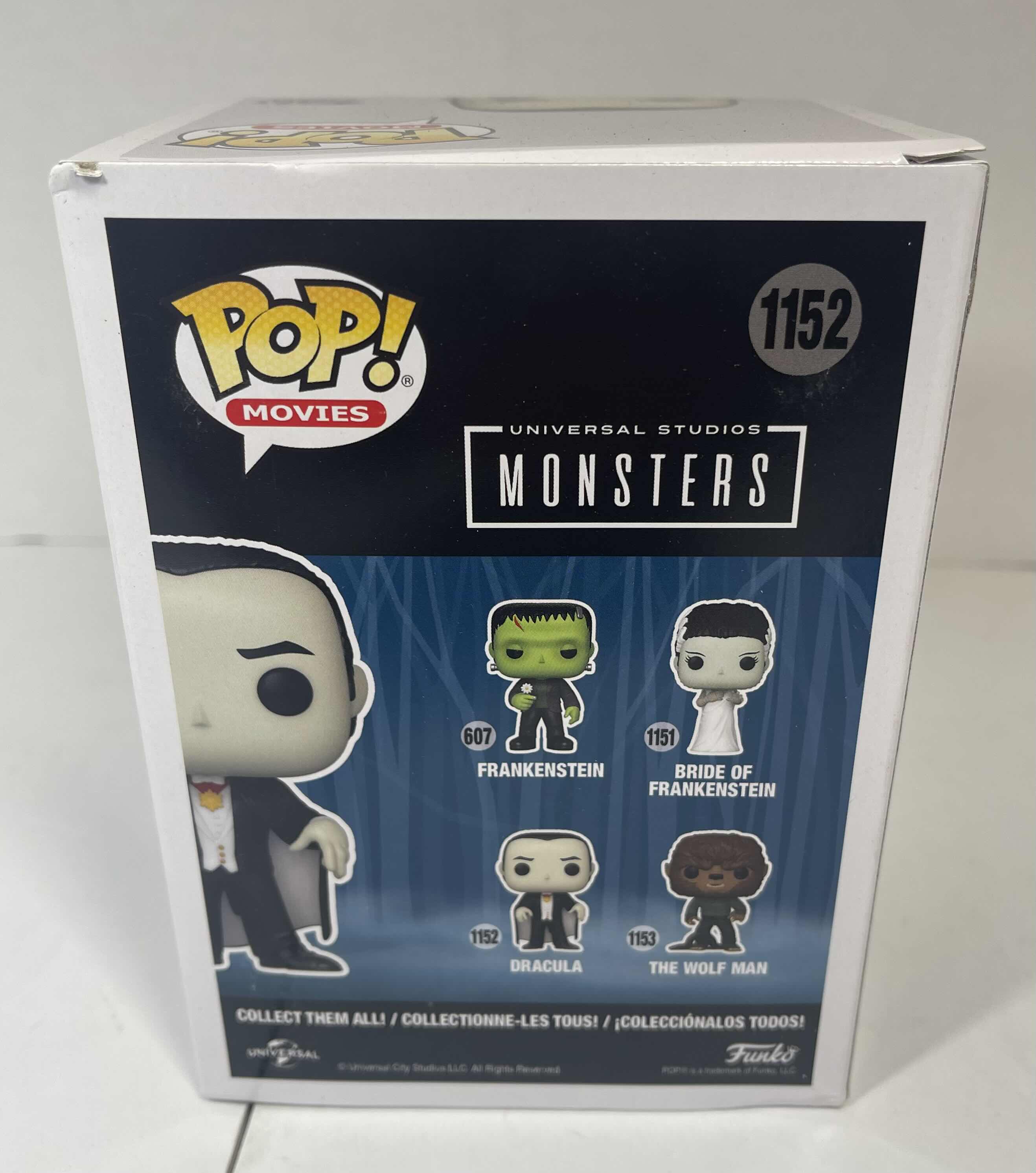 Photo 3 of FUNKO POP MOVIES - UNIVERSAL STUDIOS MONSTERS DRACULA #1152 WALGREENS EXCLUSIVE MSRP $15