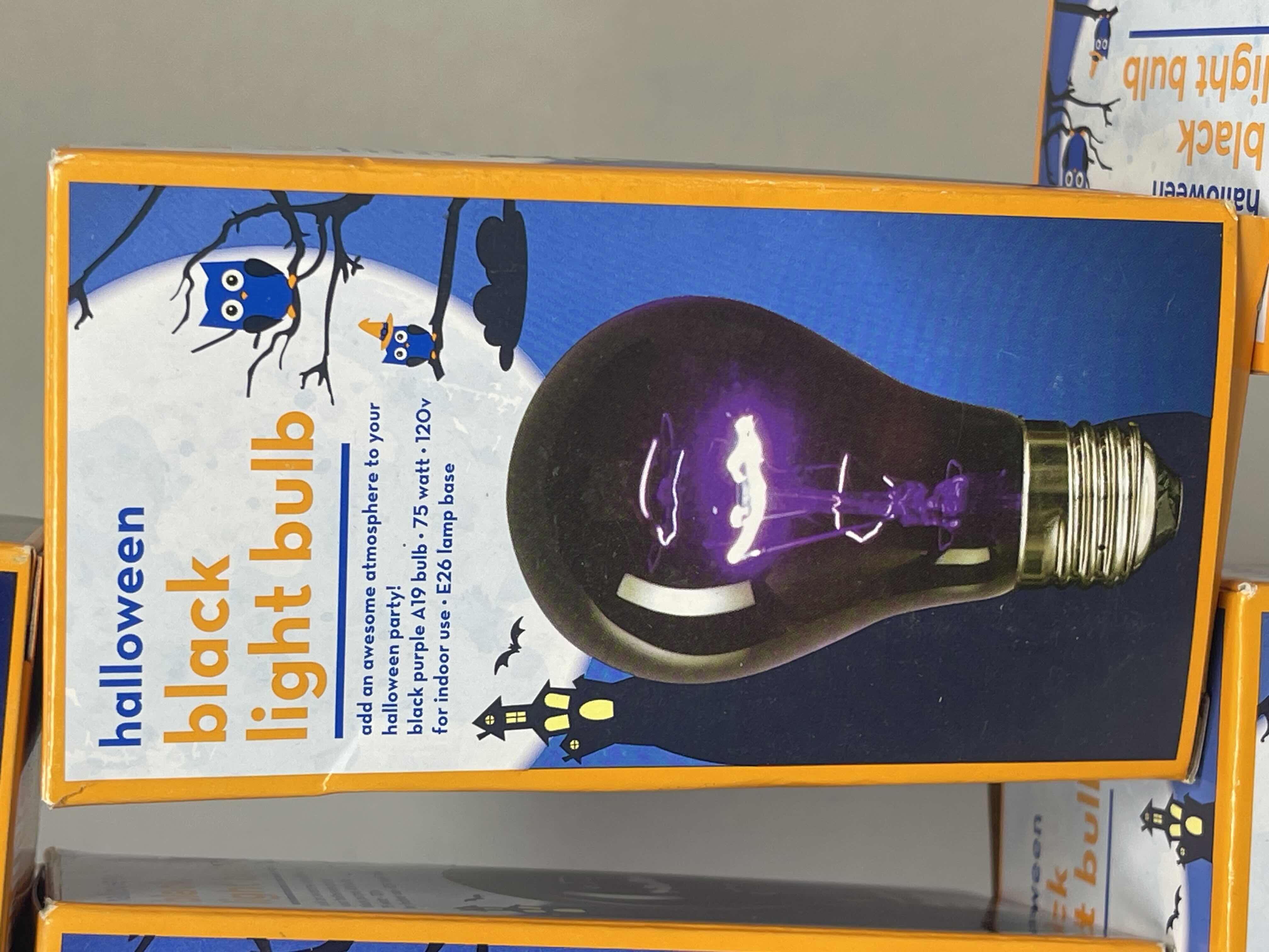 Photo 2 of HALLOWEEN BLACK LIGHT BULBS (6) MSRP $30