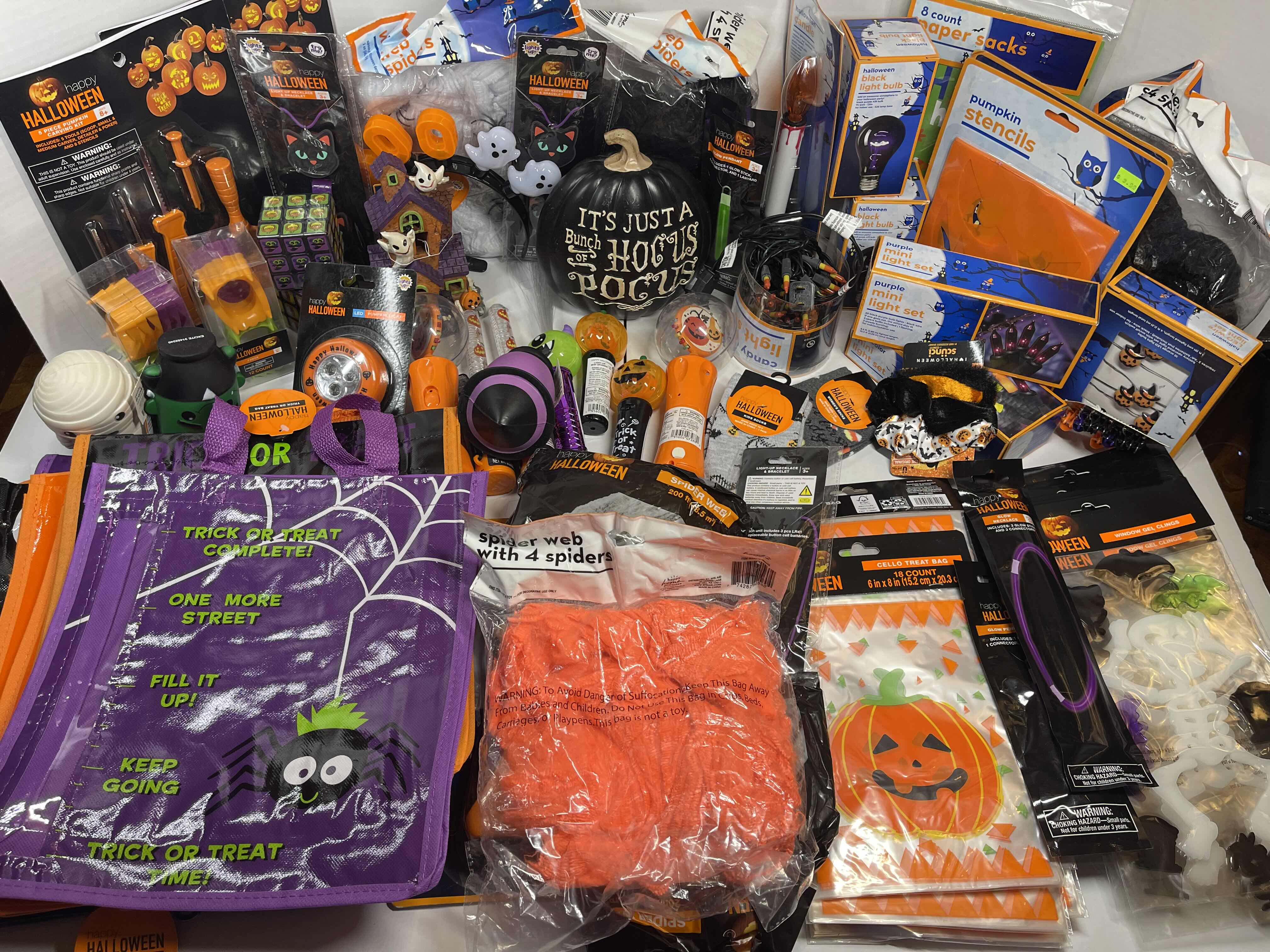 Photo 1 of HALLOWEEN HOLIDAY DECORATION LIGHT-UP FUN ITEMS LARGE ASSORTMENT MSRP $200