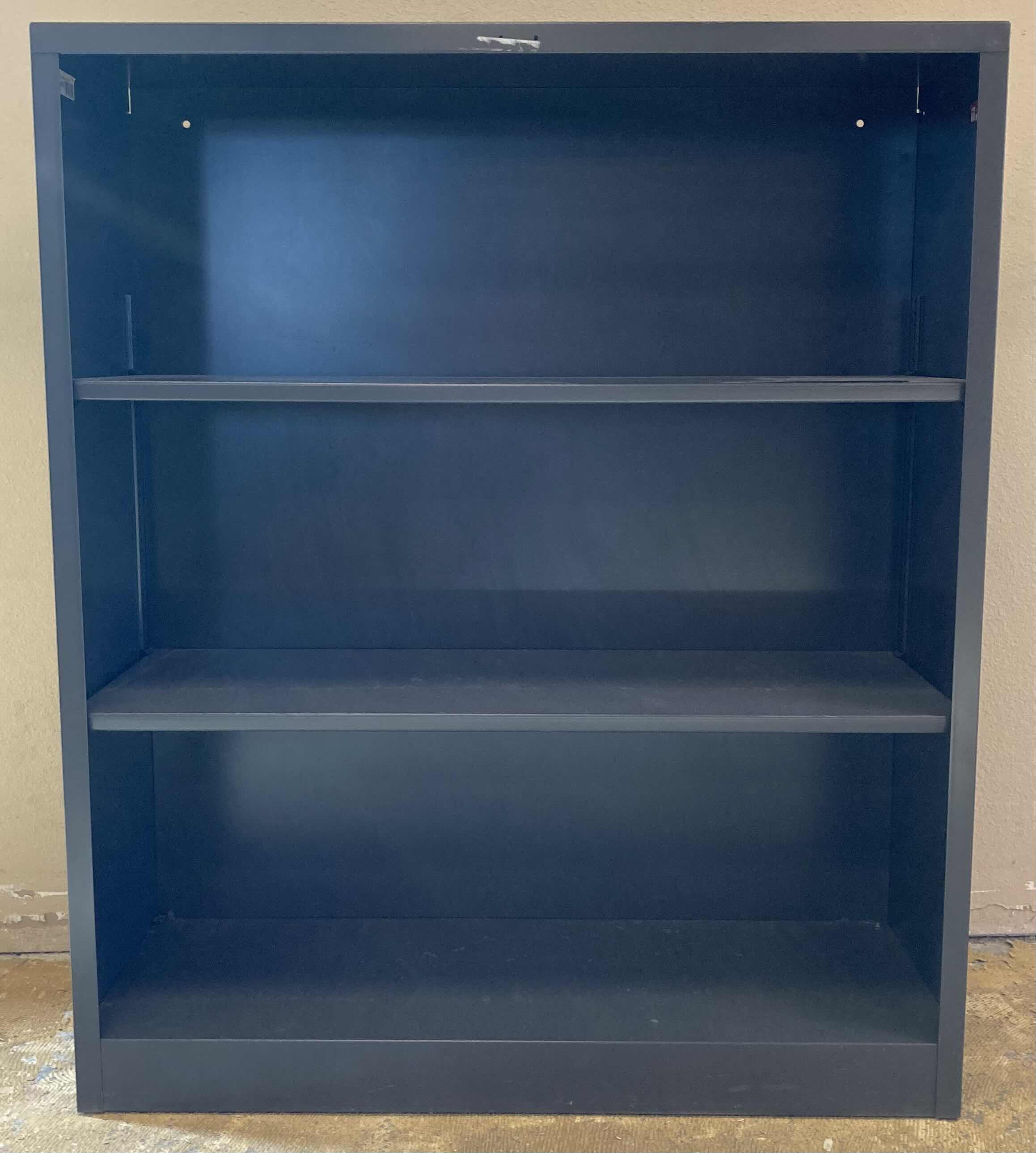 Photo 1 of HON BRIGADE CHARCOAL METAL 2-SHELF BOOKCASE 34.5” X 12.75” H41”