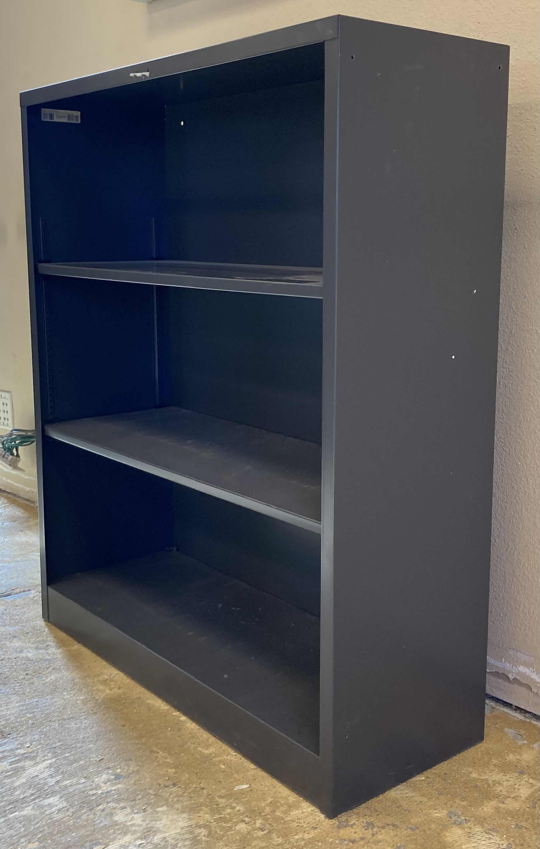 Photo 2 of HON BRIGADE CHARCOAL METAL 2-SHELF BOOKCASE 34.5” X 12.75” H41”