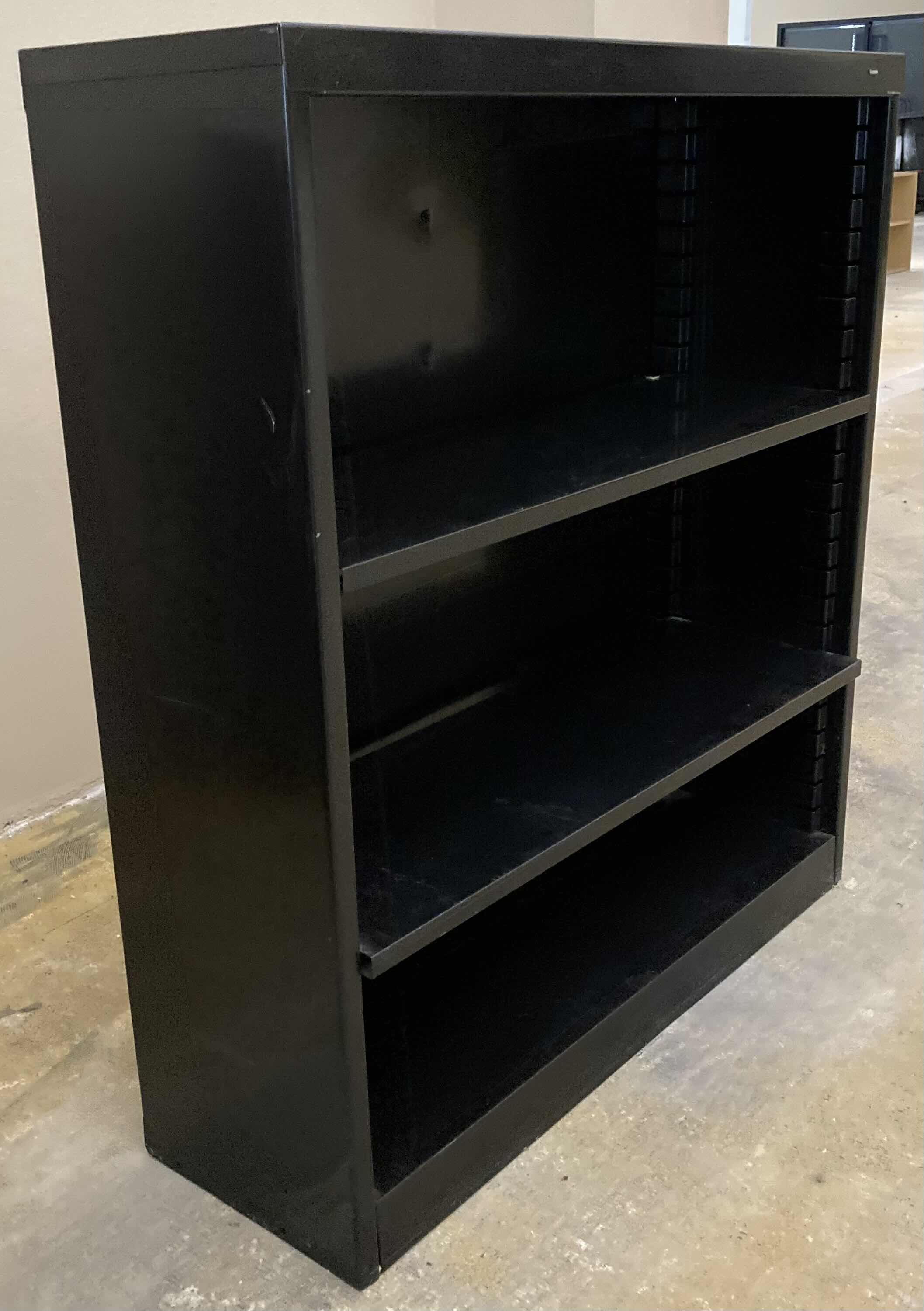 Photo 2 of TENNSCO BLACK METAL 2-SHELF WELDED BOOKCASE 38” X 12” H42”