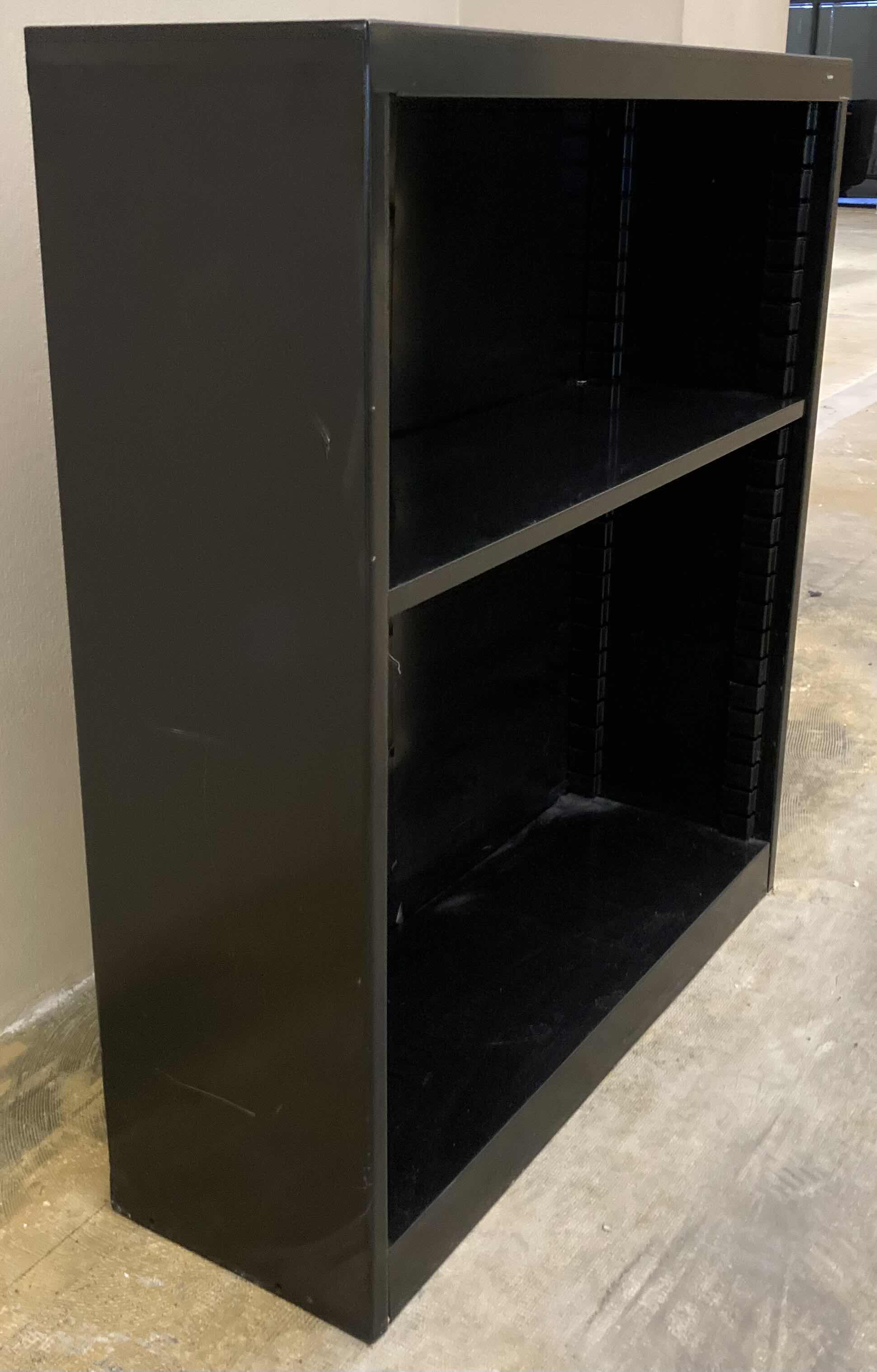 Photo 2 of TENNSCO BLACK METAL 1-SHELF WELDED BOOKCASE 38” X 12” H42”