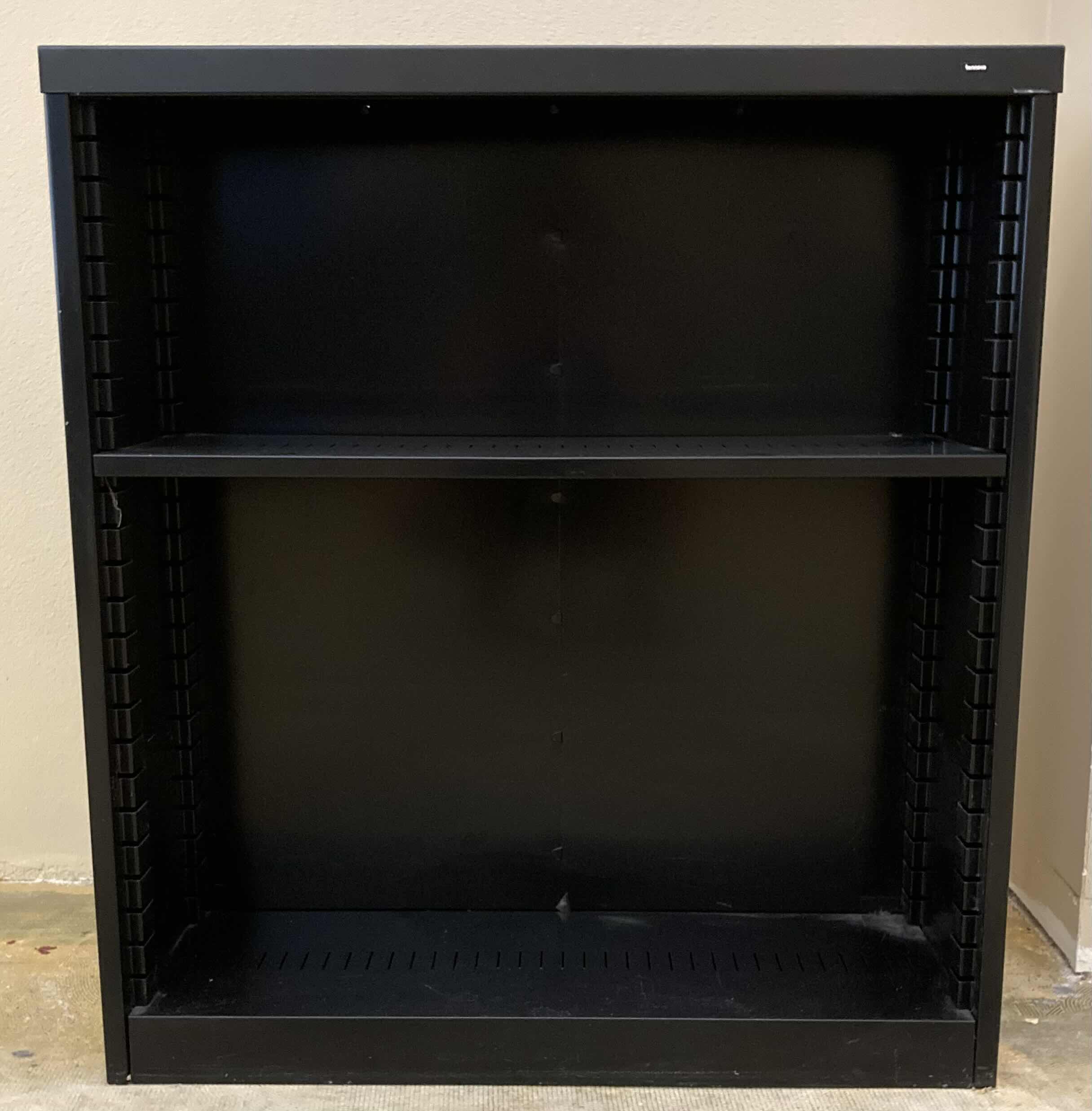 Photo 1 of TENNSCO BLACK METAL 1-SHELF WELDED BOOKCASE 38” X 12” H42”