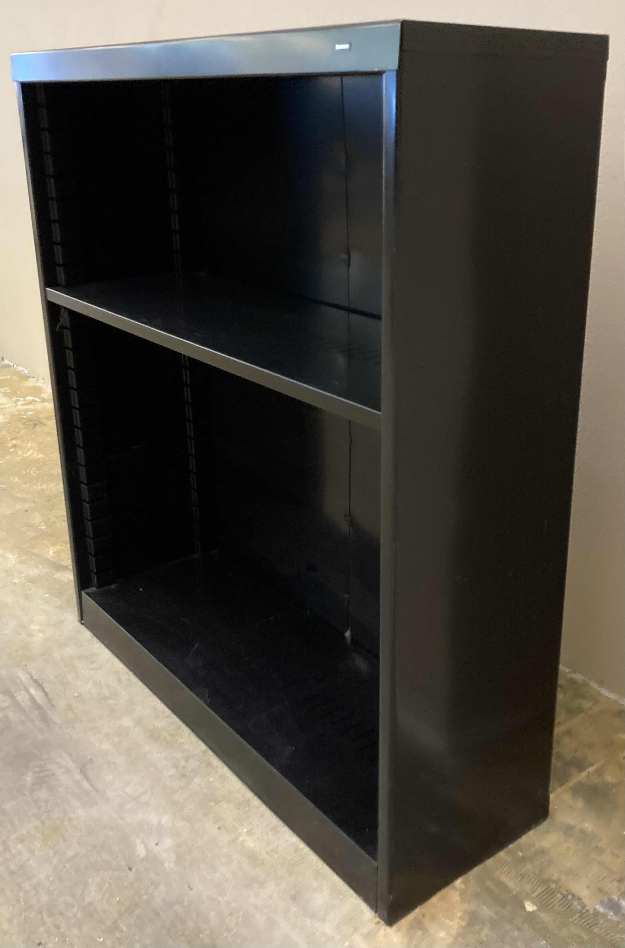 Photo 3 of TENNSCO BLACK METAL 1-SHELF WELDED BOOKCASE 38” X 12” H42”