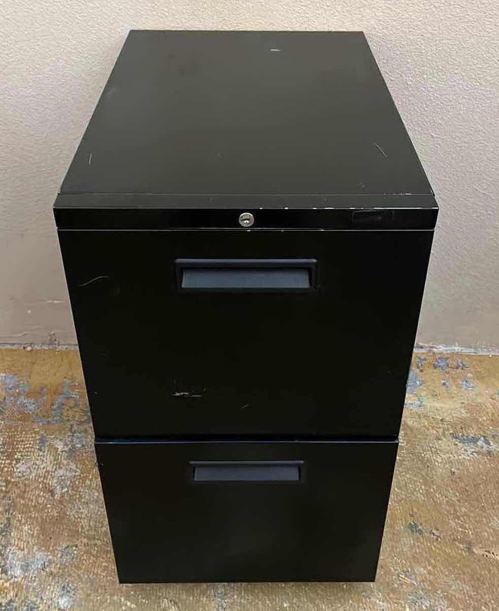 Photo 2 of ALLSTEEL ROLLING METAL FILE CABINET MODEL 23823M 15” X 23” H27”