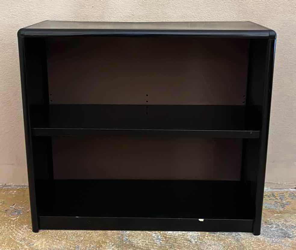 Photo 1 of BLACK METAL 2 SHELF BOOKCASE 32” X 13.5” H28”