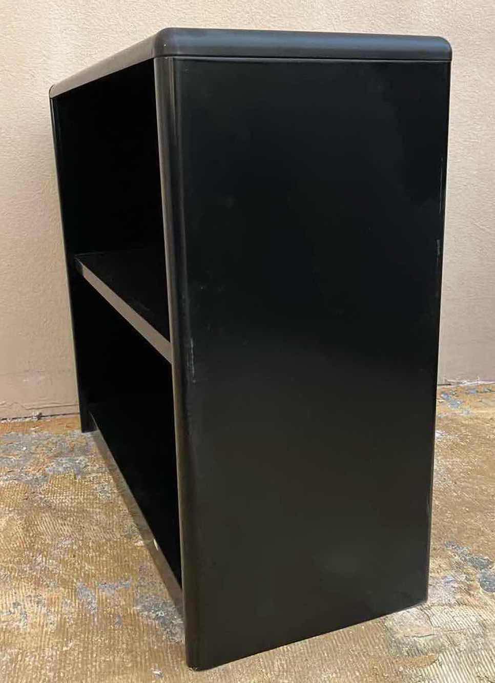 Photo 3 of BLACK METAL 2 SHELF BOOKCASE 32” X 13.5” H28”