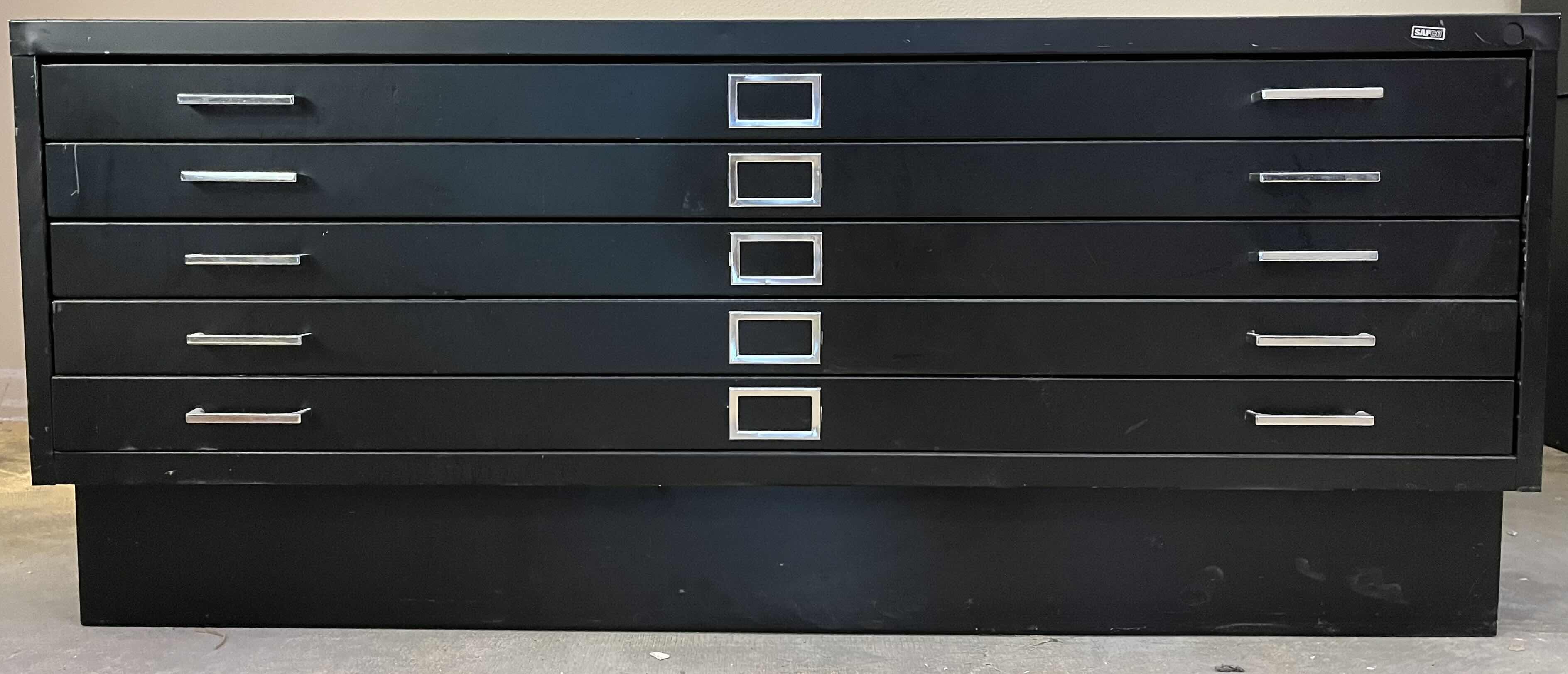 Photo 1 of SAFCO FLAT FILE 5 DRAWER CABINET 53.5” X 42.25” H22.5”