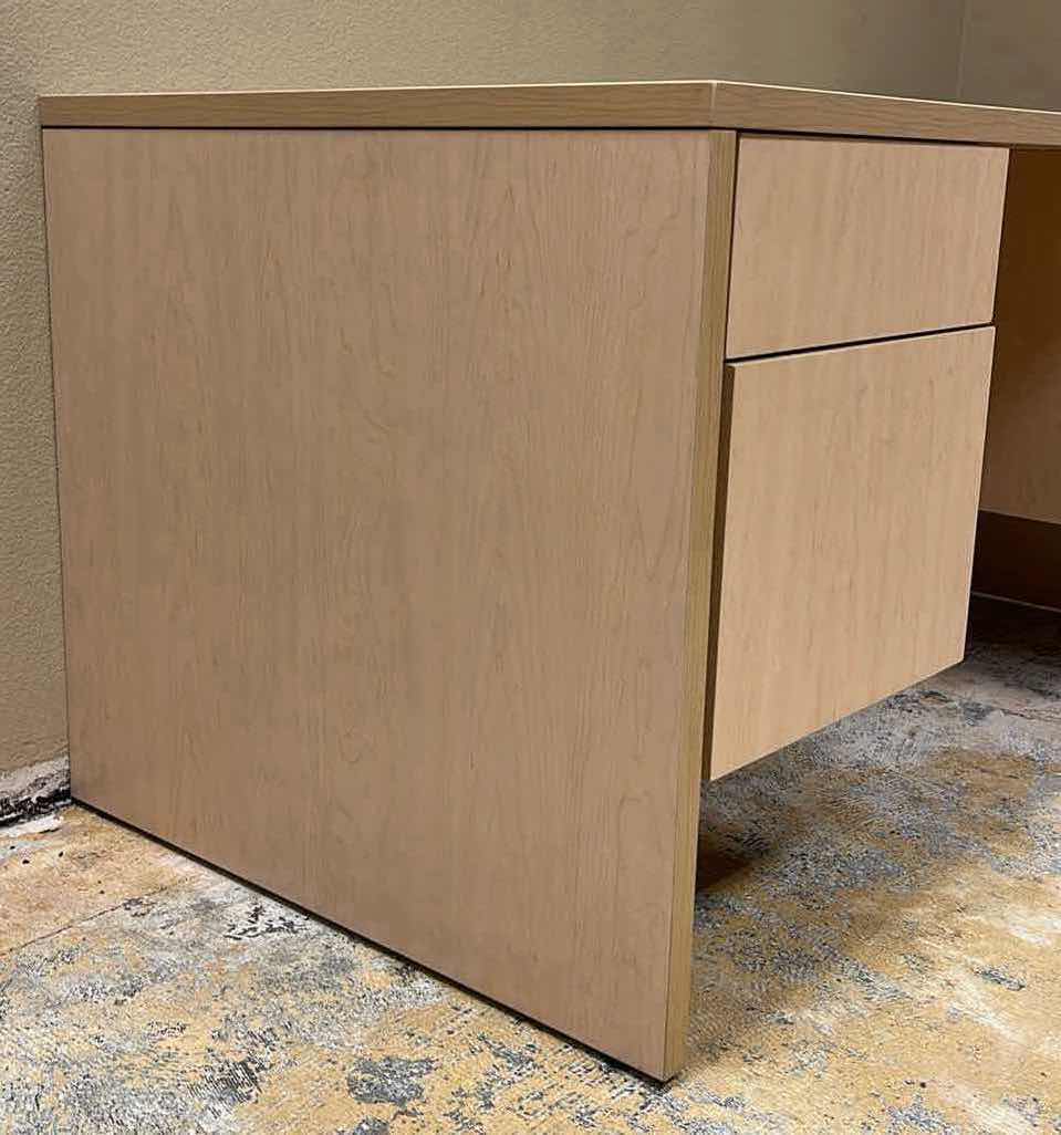 Photo 3 of WOODGRAIN FINISH LAMINATE 4 DRAWER OFFICE DESK W KEYS 60” X 30” H29”