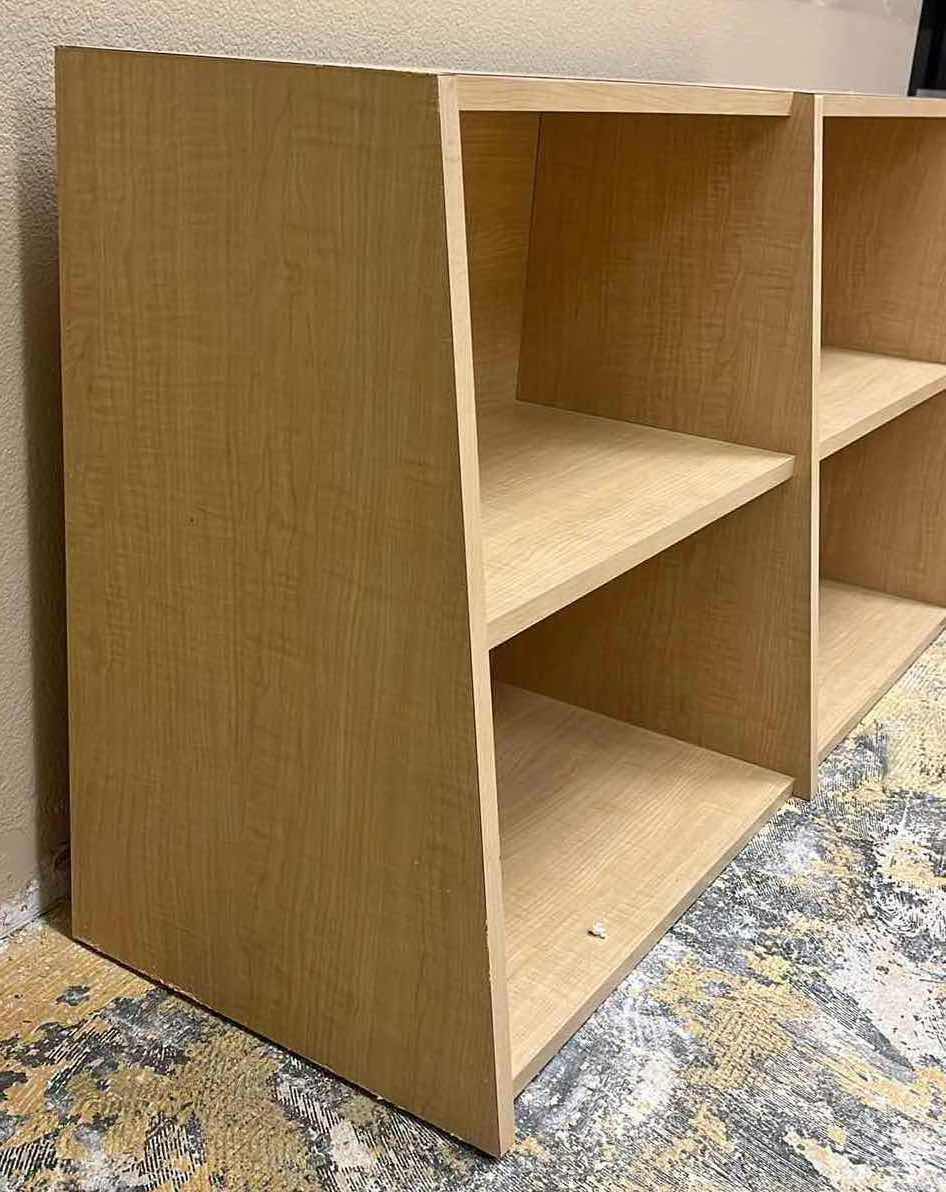 Photo 3 of WOODGRAIN FINISH LAMINATE OFFICE BOOKSHELF 49” X 15.5” H26.5”