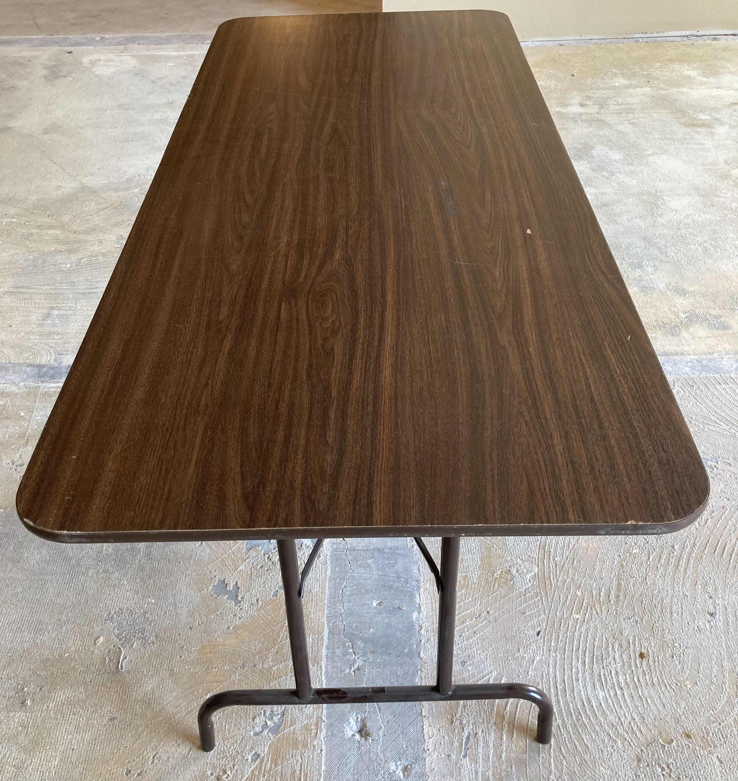 Photo 2 of WOOD FINISH FOLDING TABLE 72” X 30” H29”