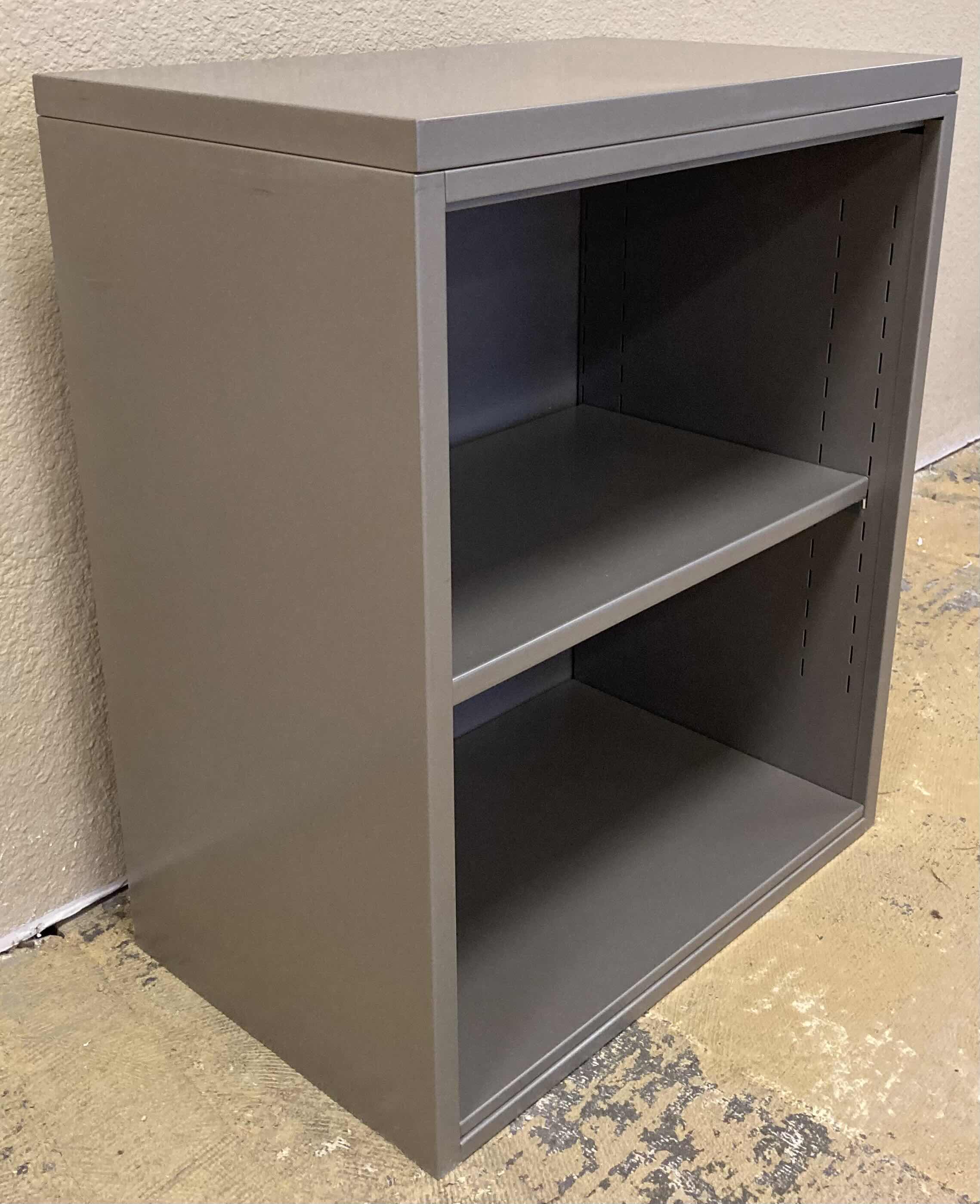 Photo 3 of HERMAN MILLER GRAY METAL 1-SHELF BOOKCASE 24” X 15” H27.5”