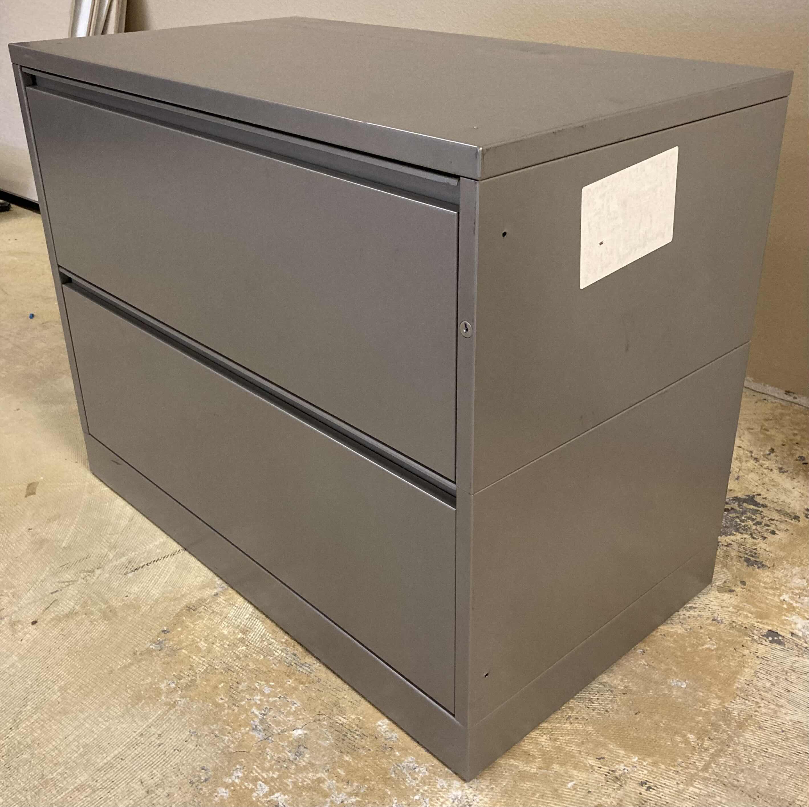 Photo 3 of HERMAN MILLER MERIDIAN GRAY METAL 2-DRAWER FULE CABINET 36” X 20” H28”